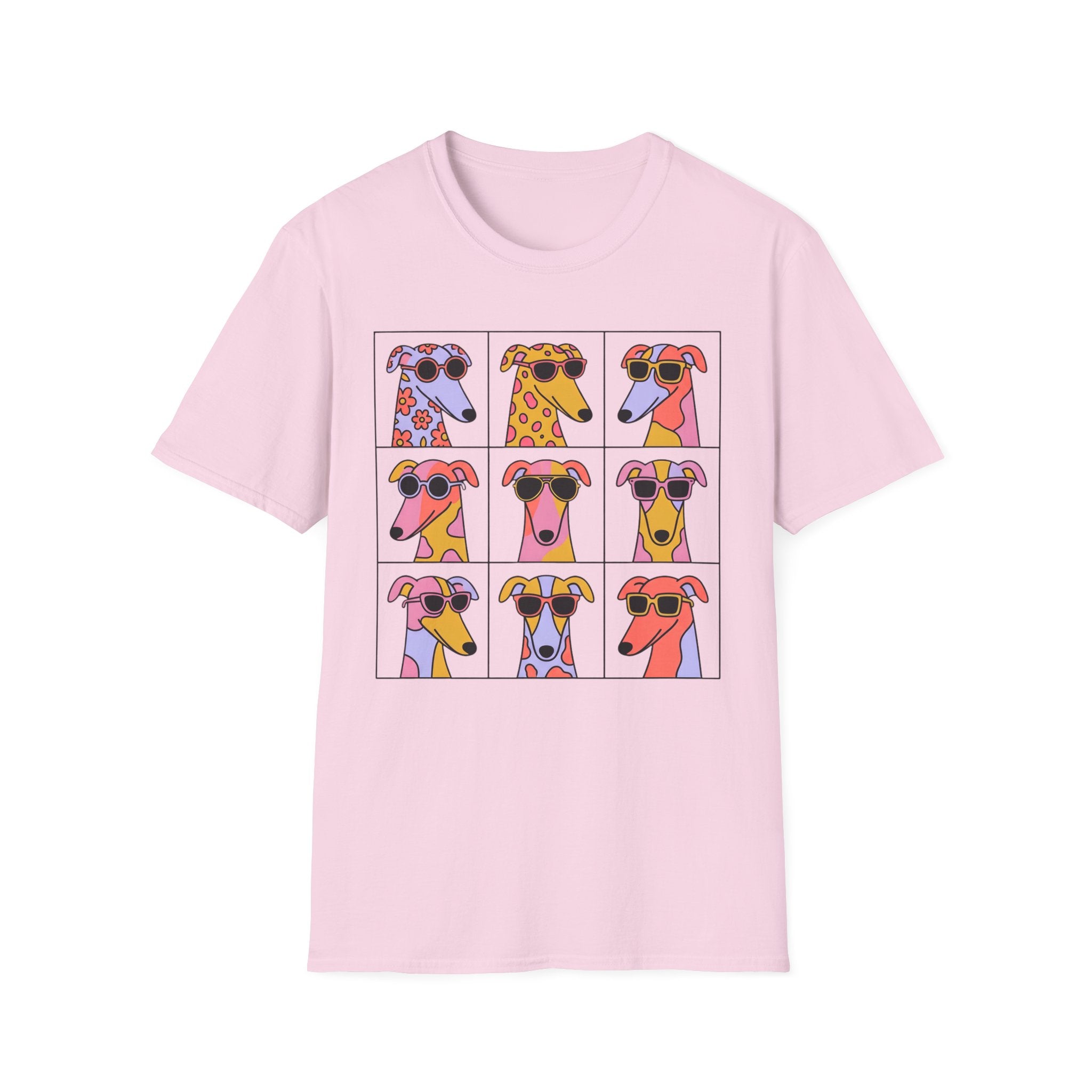 Grey Hound Pop Art T-Shirt