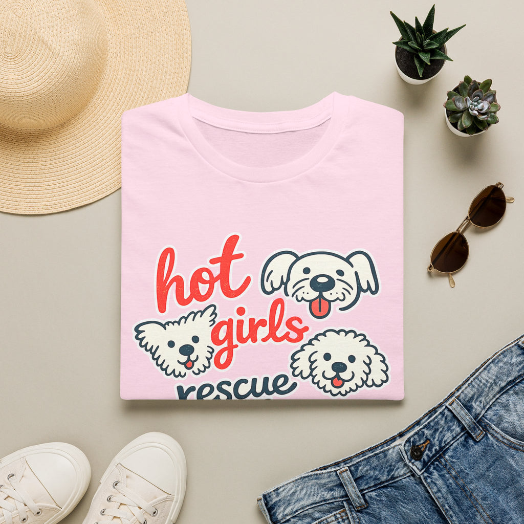 Hot Girls Rescue Dogs T-Shirt