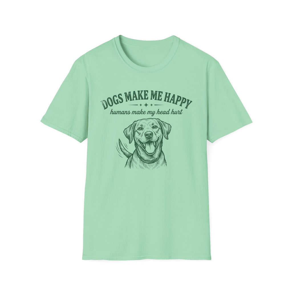 Dogs Make Me Happy T-Shirt