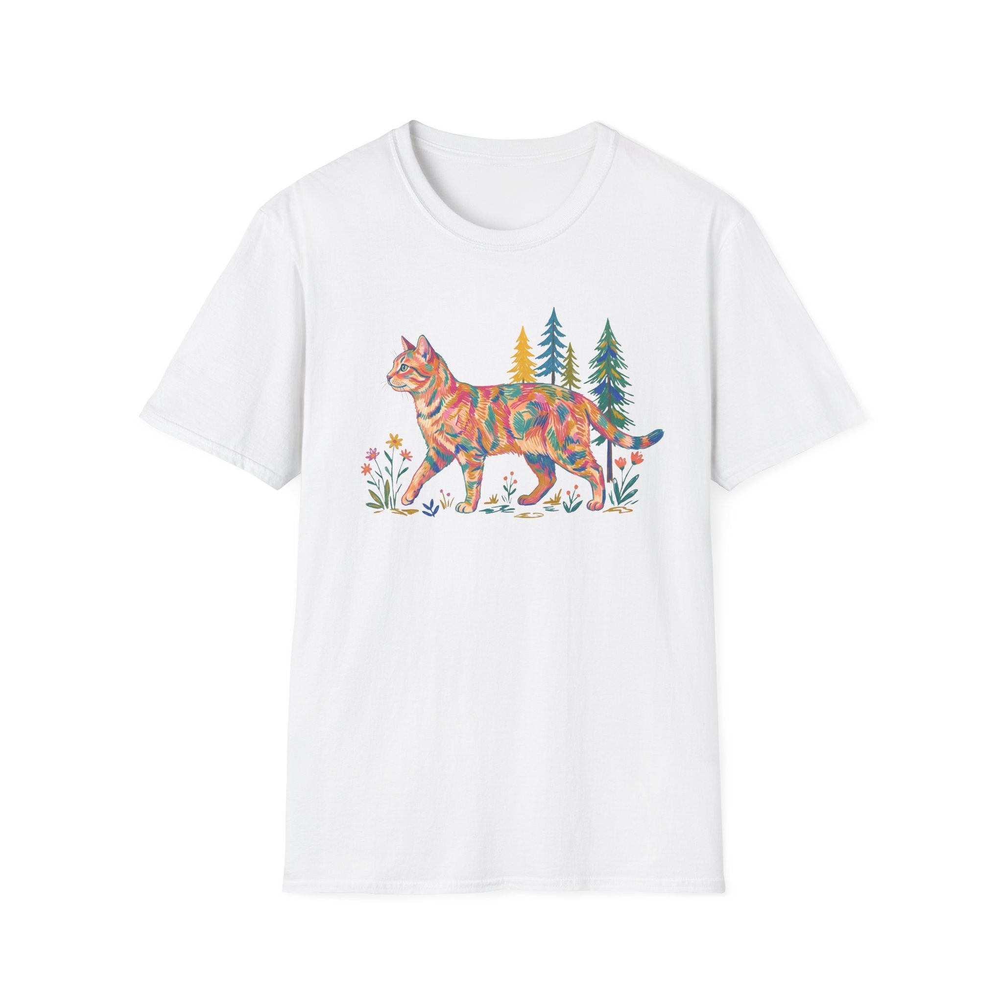 Multi Color Cat T-Shirt