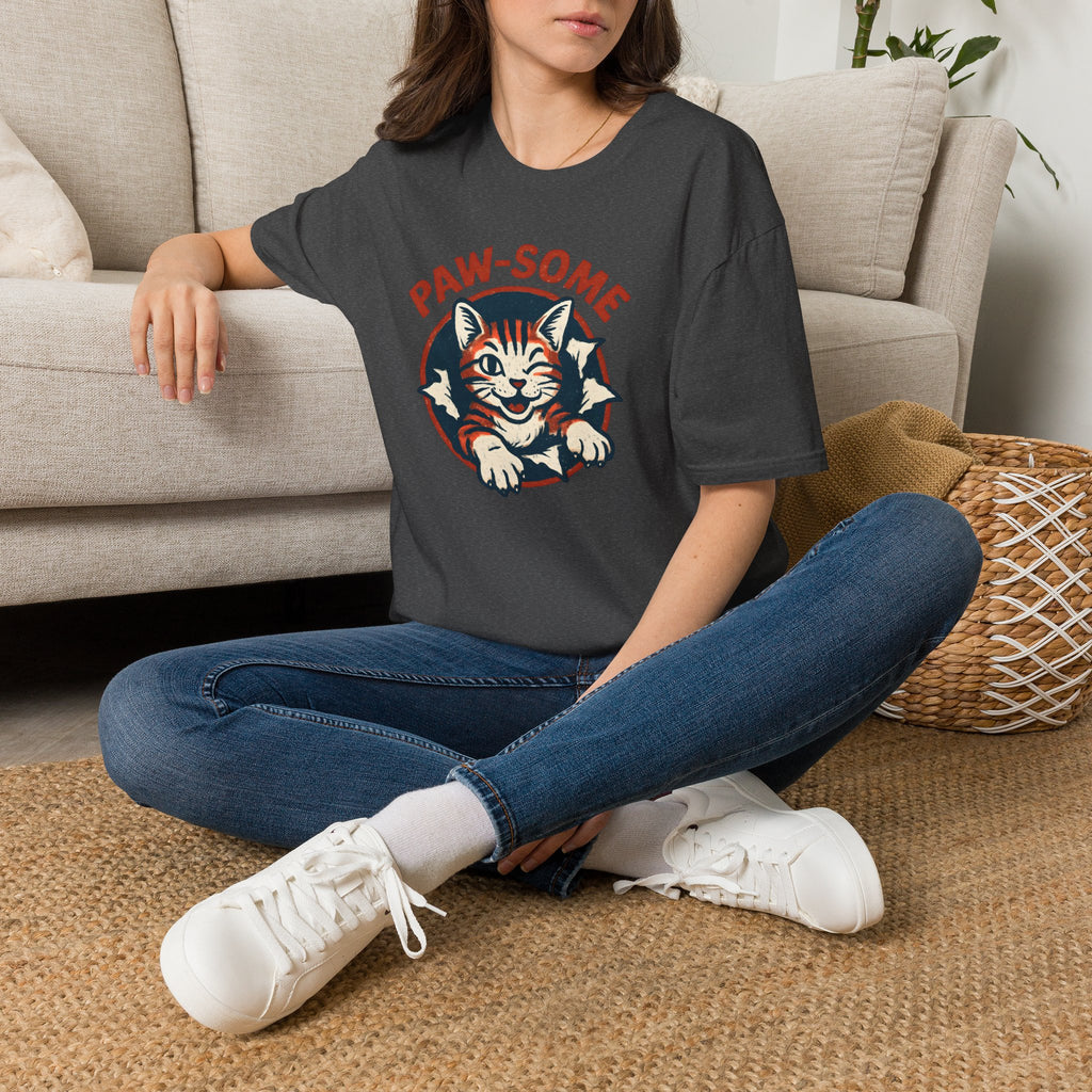 Pawsome Cat Logo T-Shirt