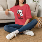 Cute Cat with Heart T-Shirt