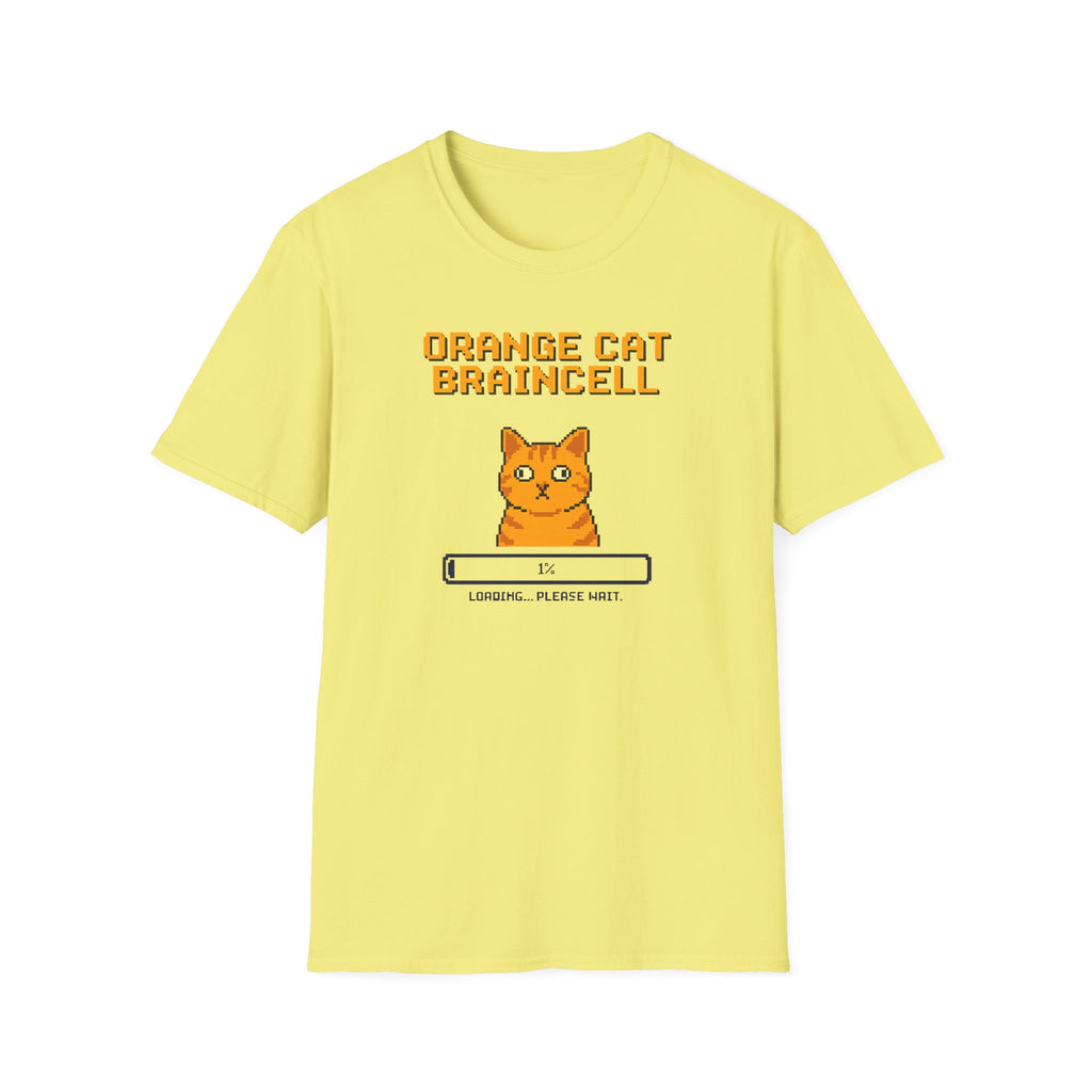Orange Cat Brain Cell T-Shirt