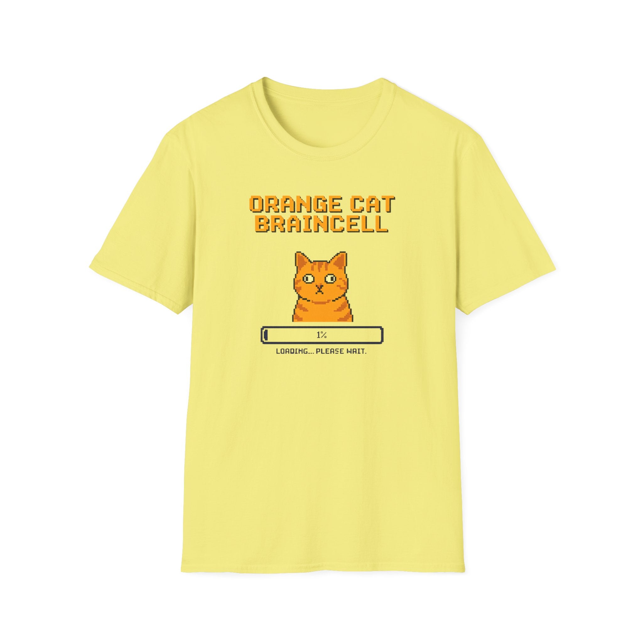 Orange Cat Brain Cell T-Shirt