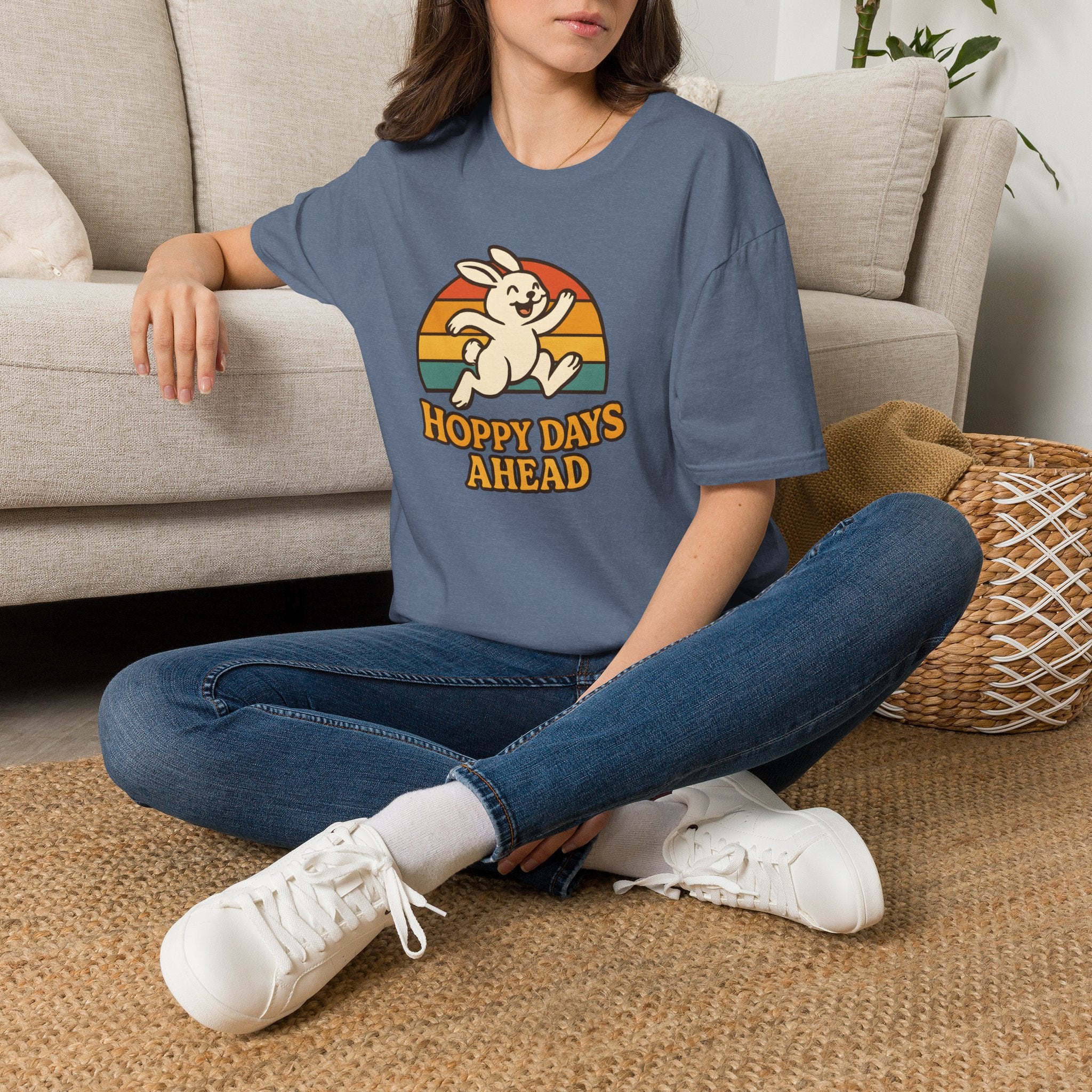 Happy Bunny Running T-Shirt