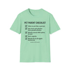 Pet Parent Checklist T-Shirt