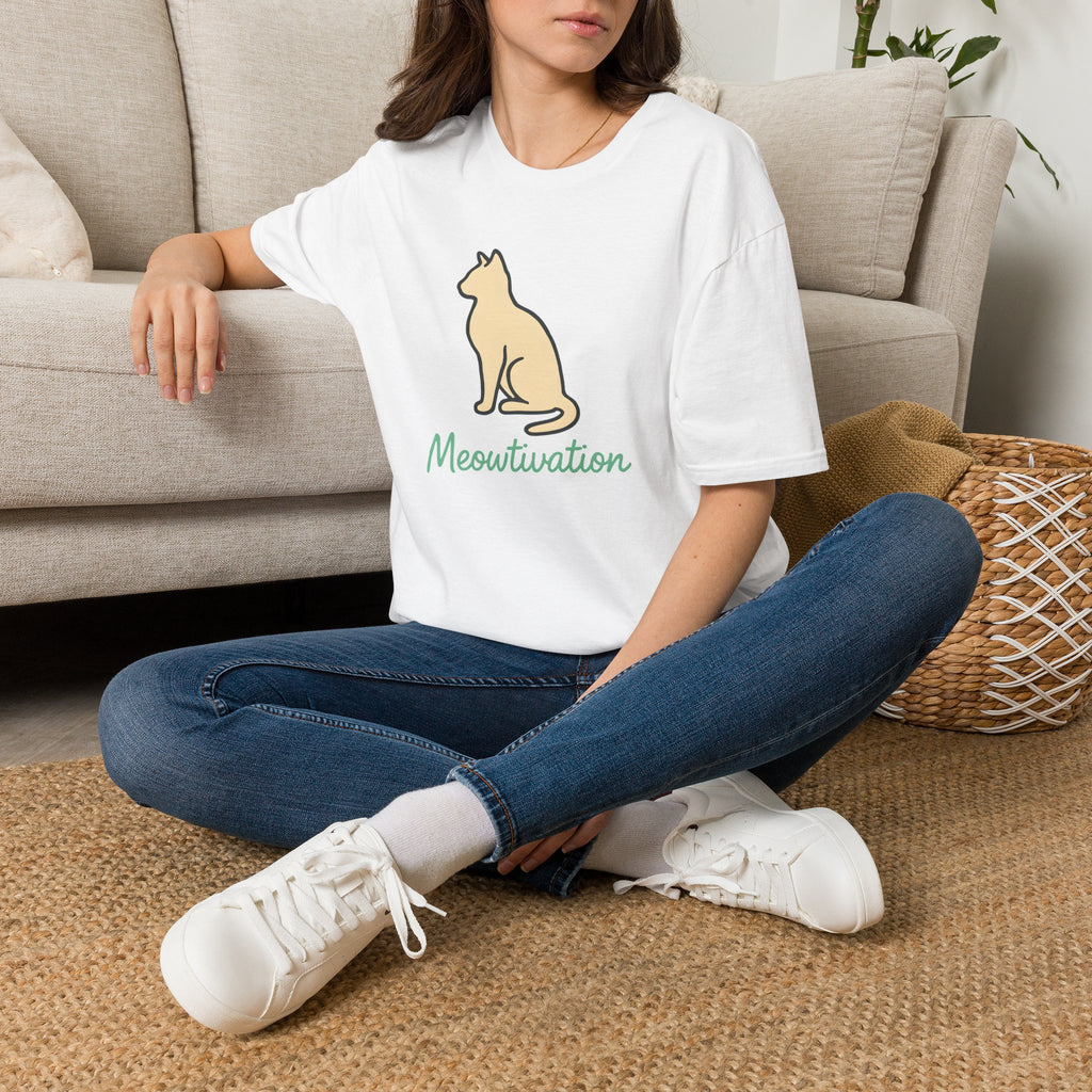 Meowtivation Cat Illustration T-Shirt
