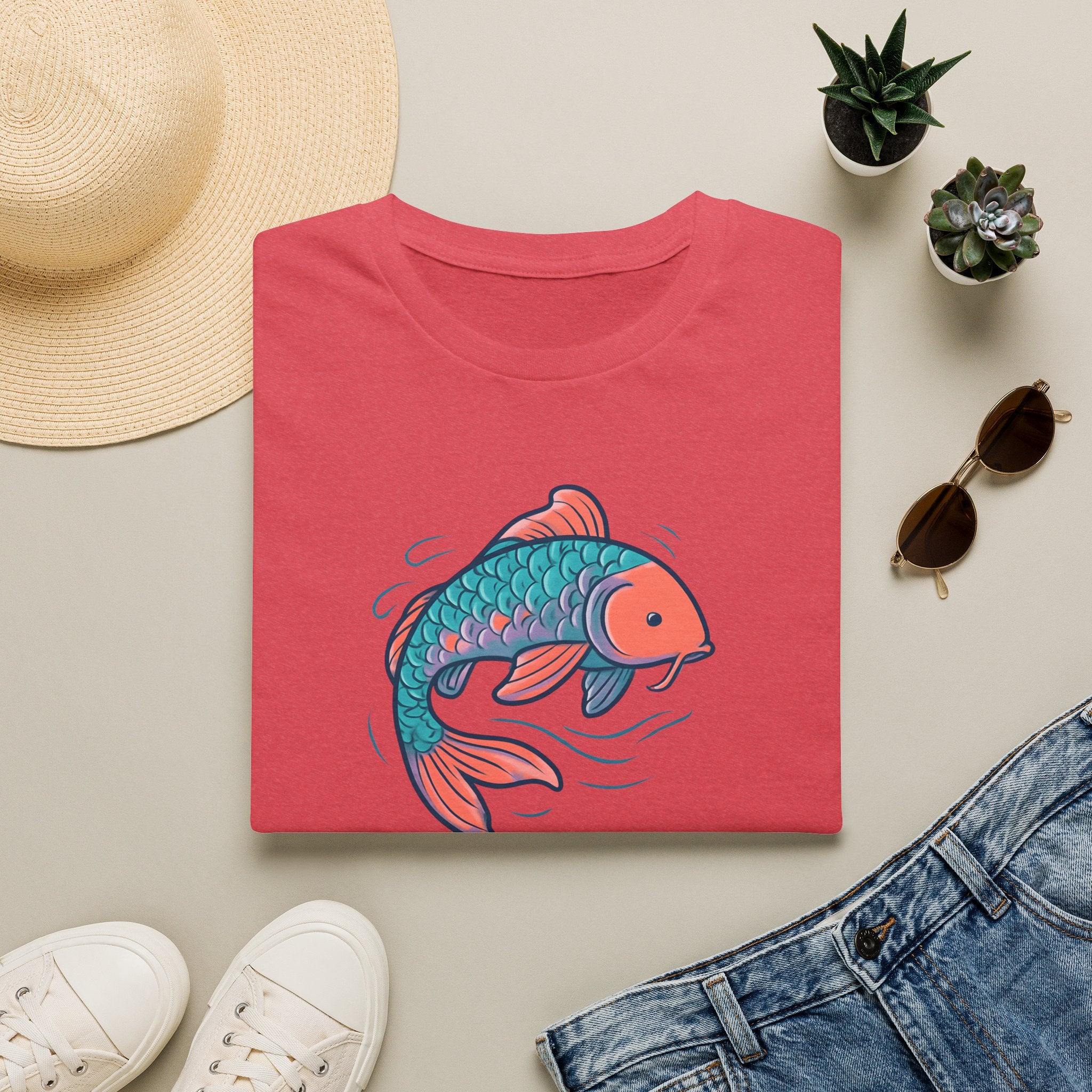 Koi Fish Illustration T-Shirt