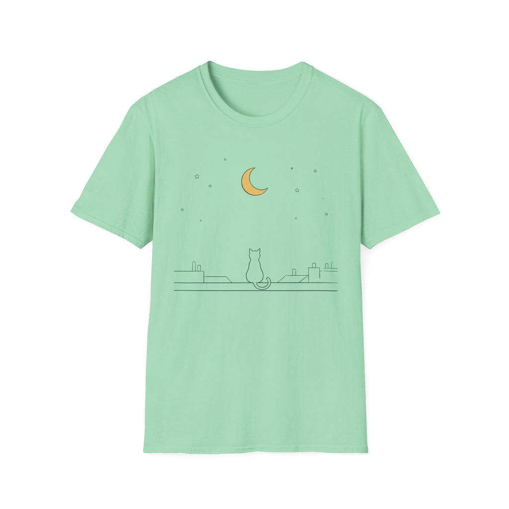 Moon Stars And Cat T-Shirt