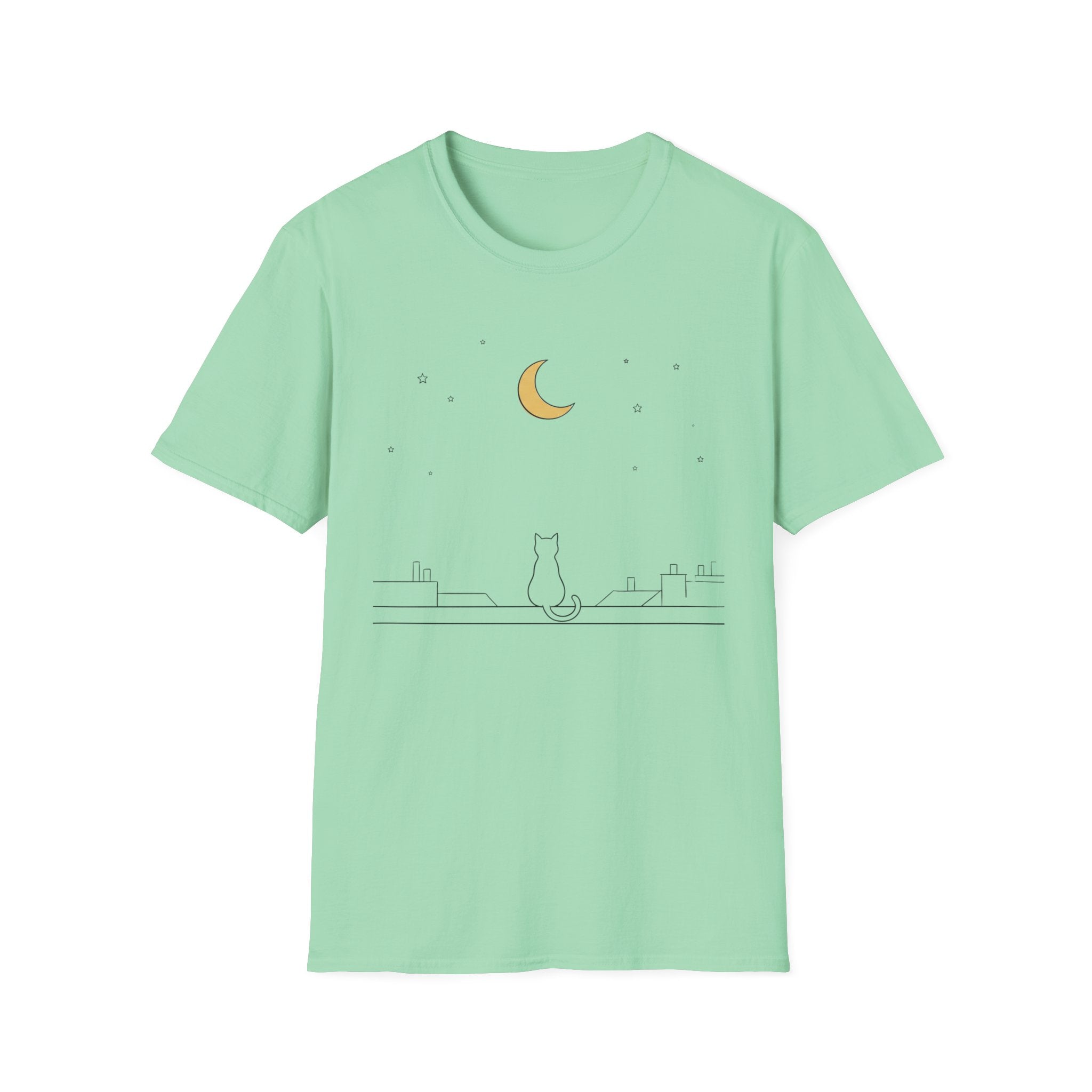 Moon Stars And Cat T-Shirt