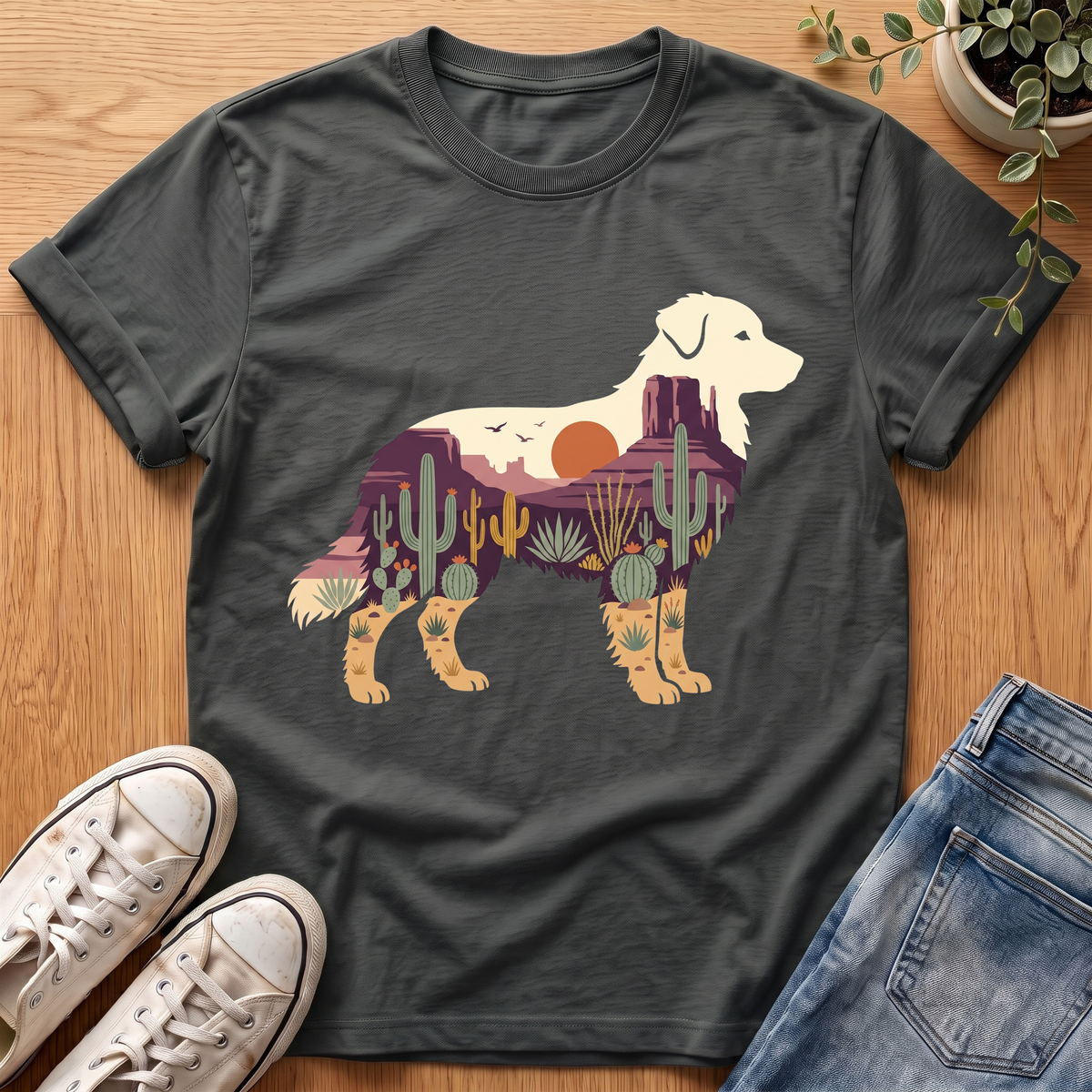 Australian Shepherd Desert T-Shirt