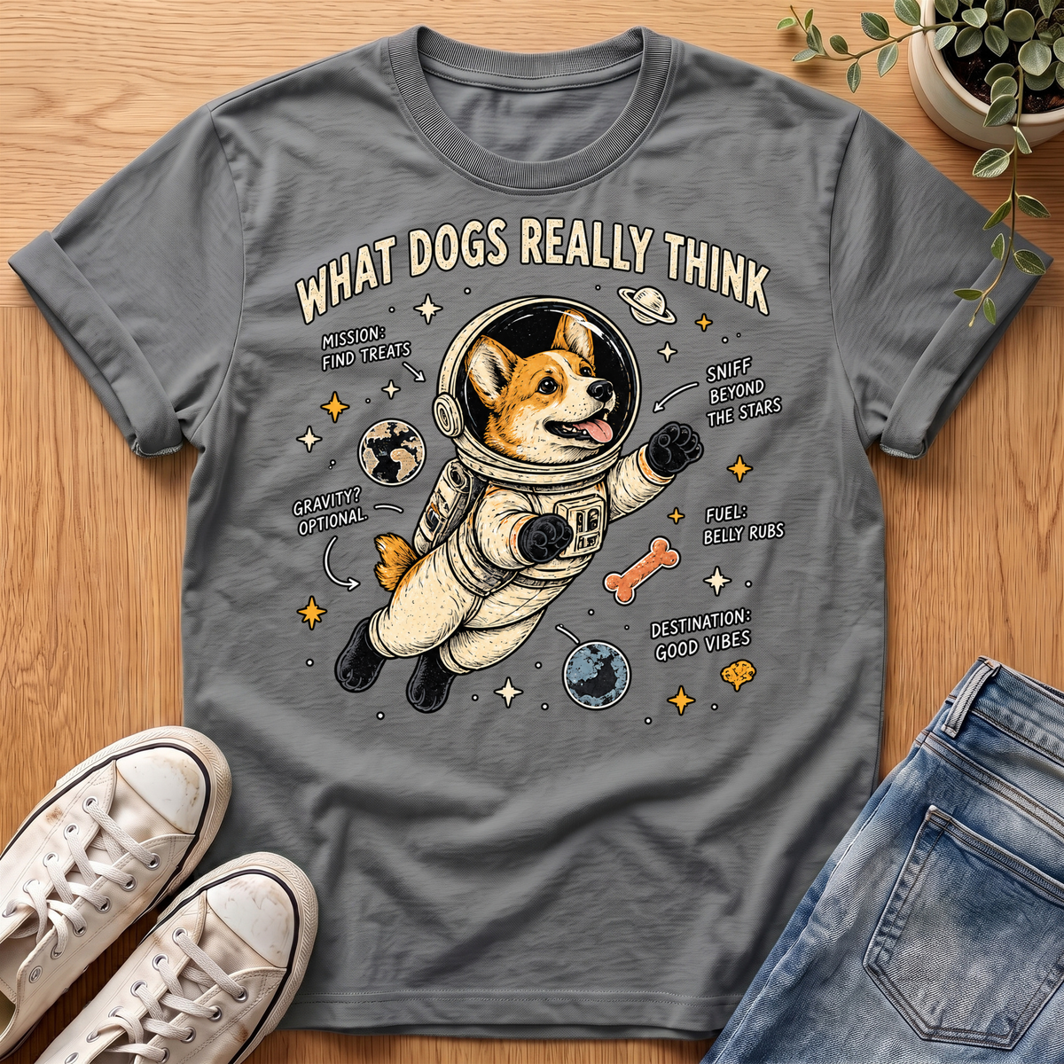 Corgi Astronaut T-Shirt