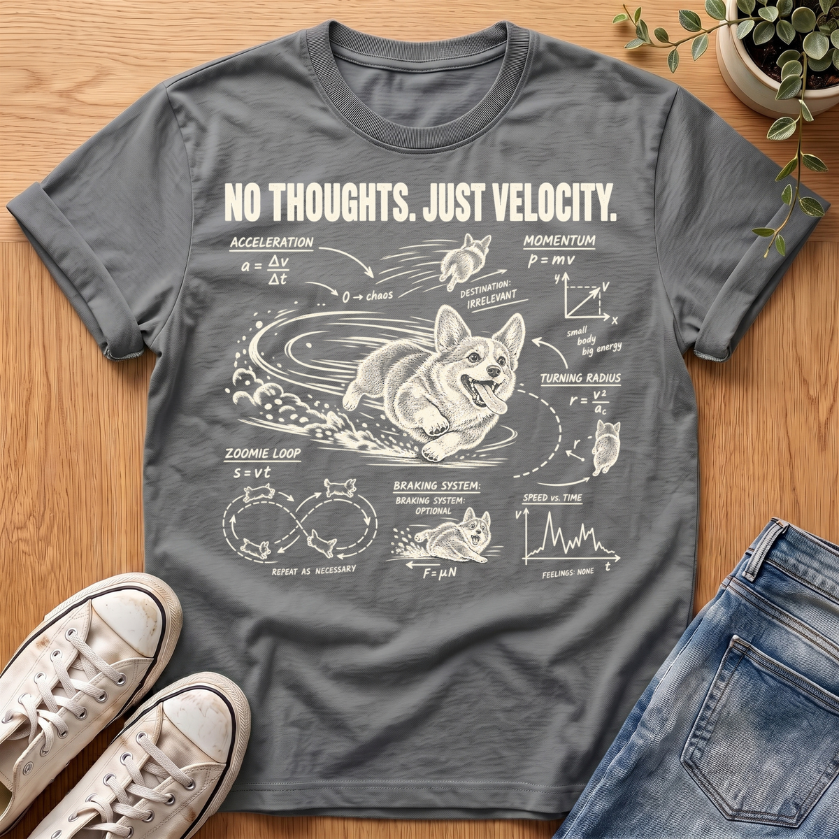 No Thoughts Just Velocity T-Shirt