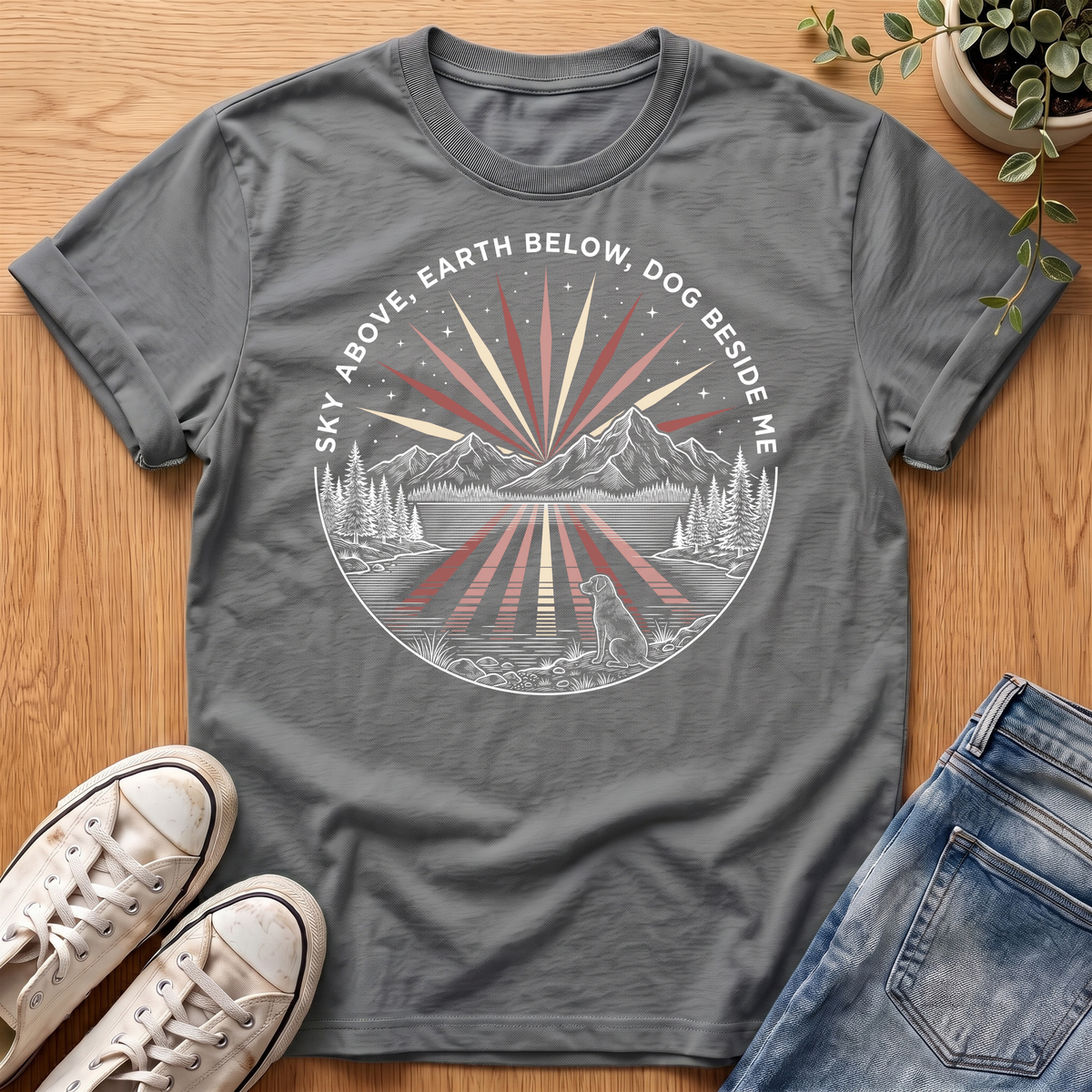Dog Beside Me T-Shirt