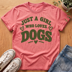 Just A Girl Who Loves Dogs T-Shirt