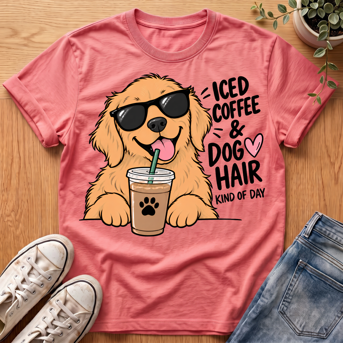 Iced Coffee & Dog Hair T-Shirt