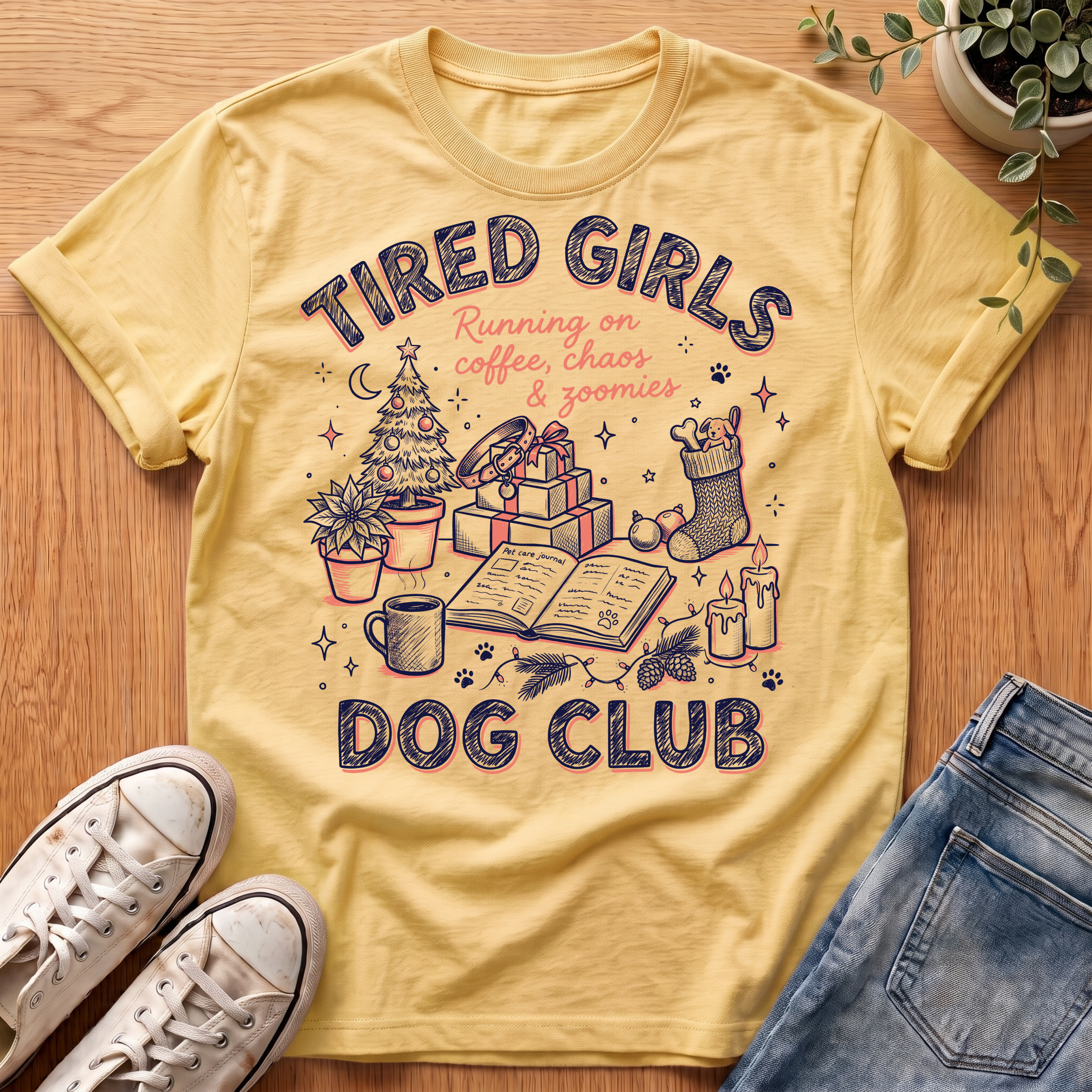 Tired Girls Holiday Collection T-Shirt