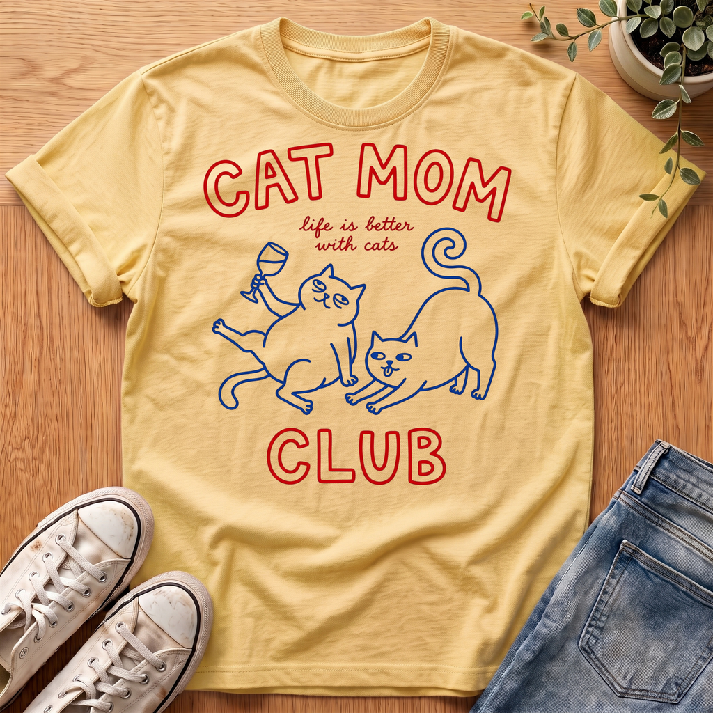 Cat Mom Club T-Shirt