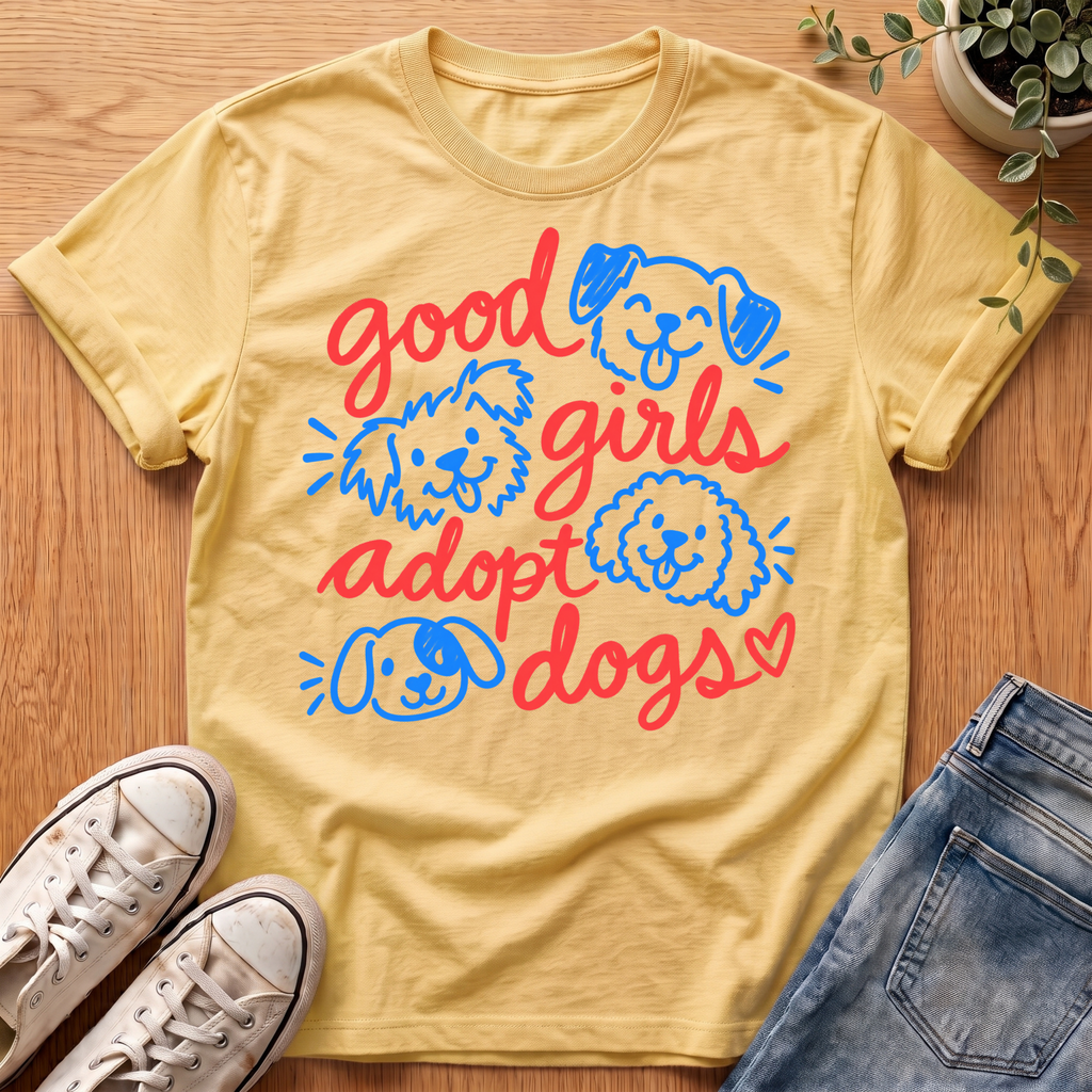 Good Girls Adopt Dogs T-Shirt