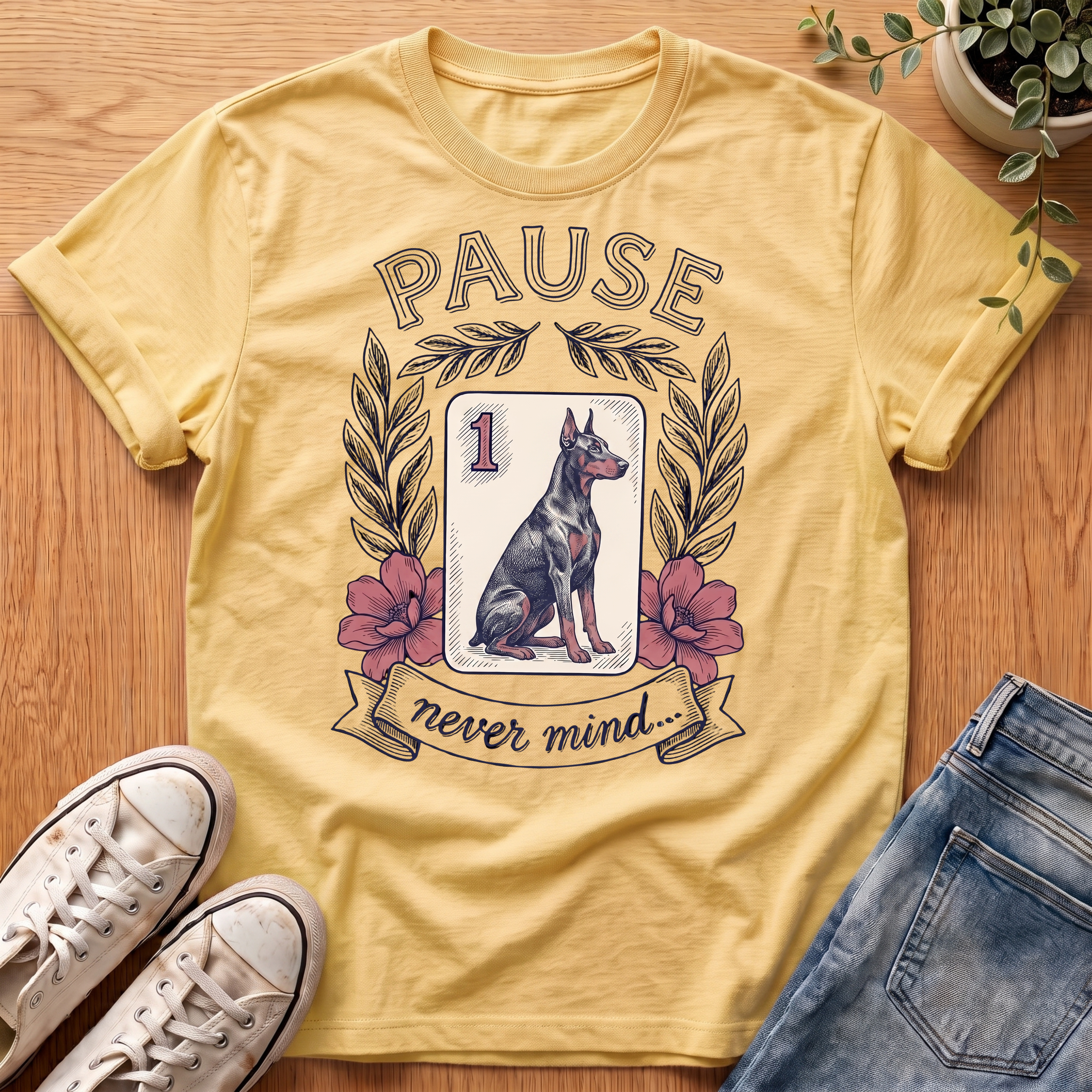 Doberman Pause T-Shirt