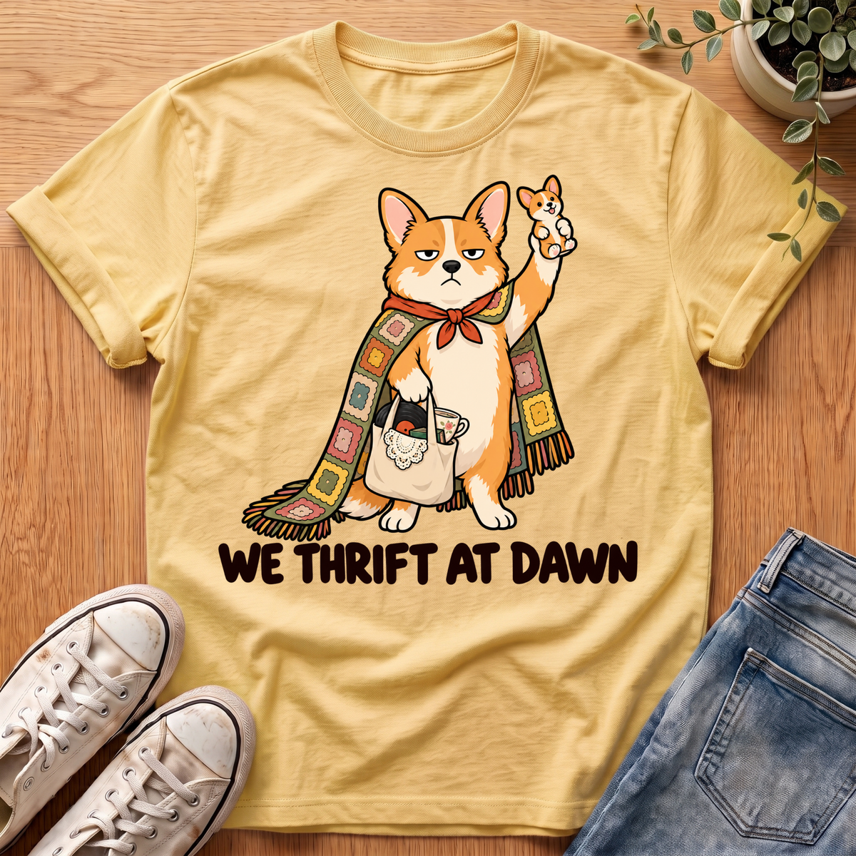 Corgi Thrift Adventure T-Shirt