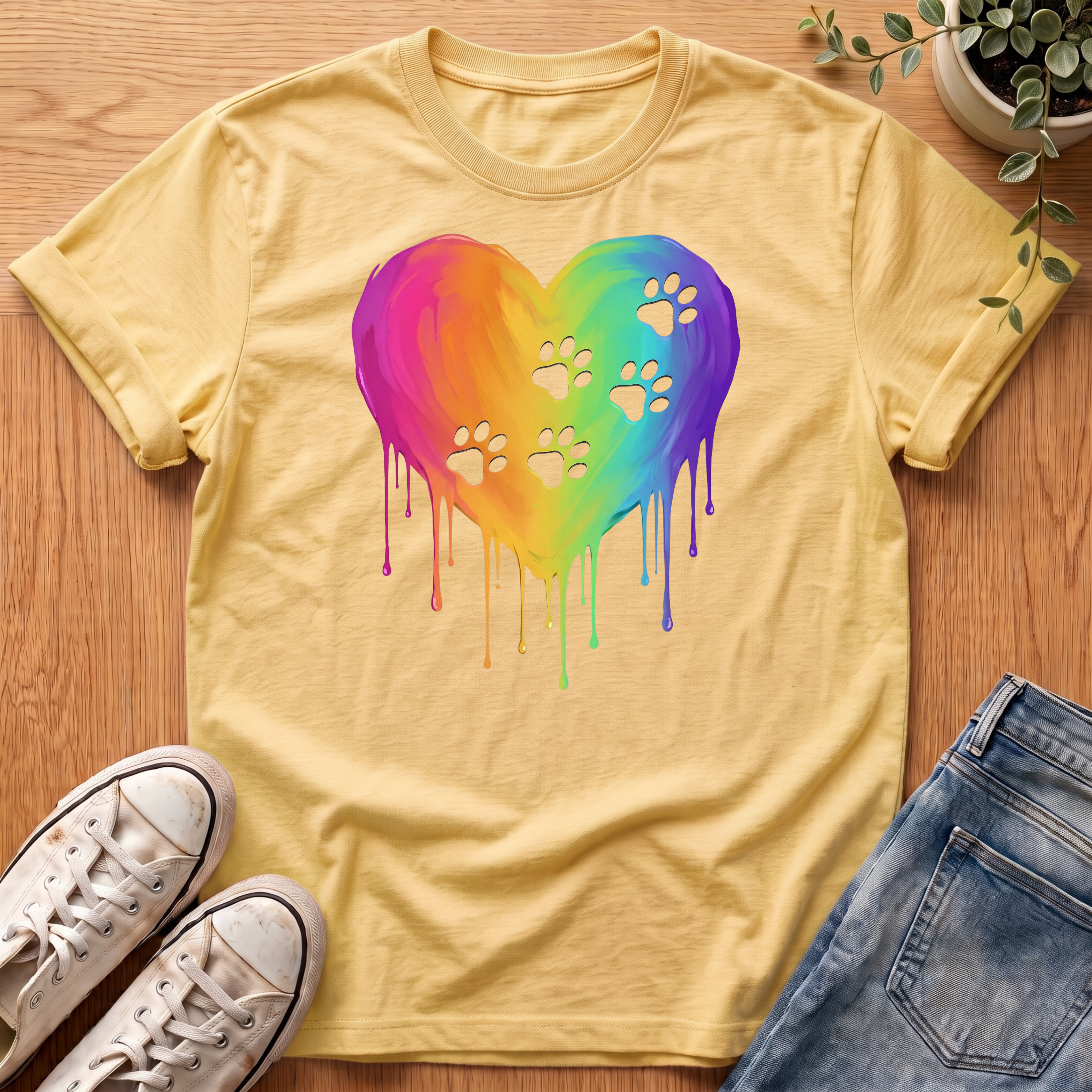 Paw Prints On My Heart T-Shirt