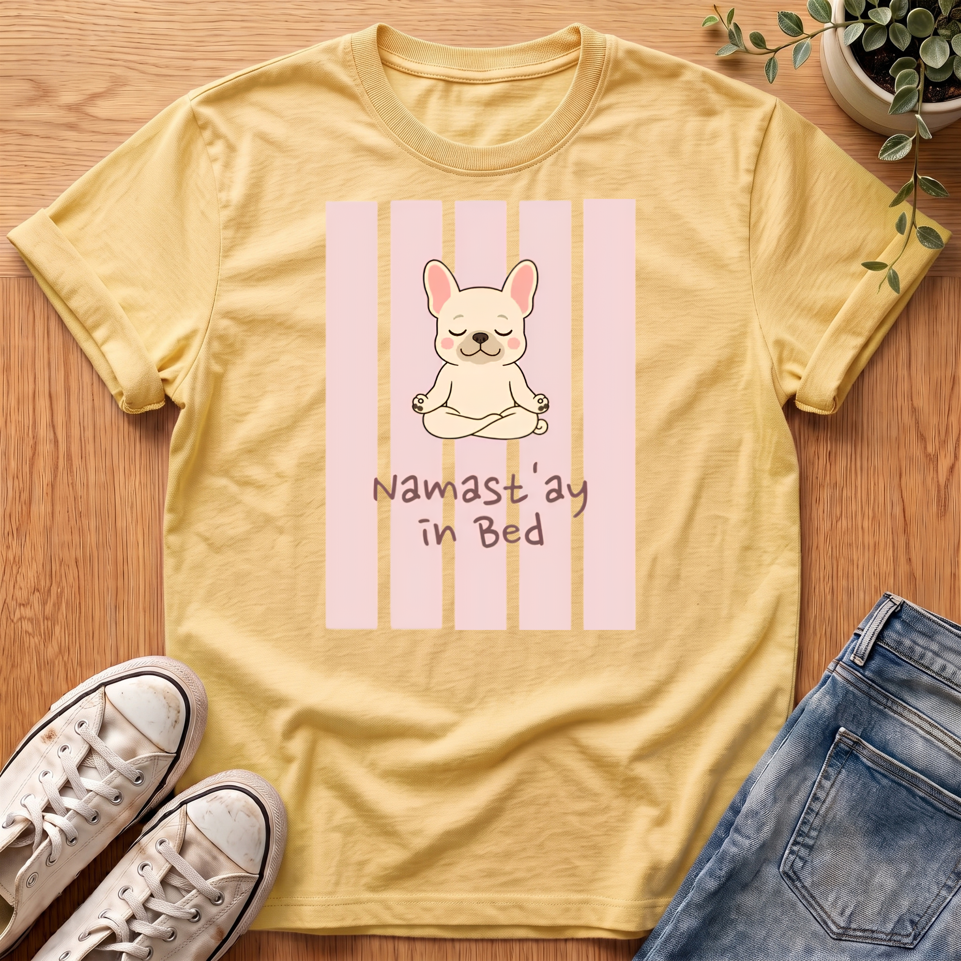 Namast'ay In Bed T-Shirt