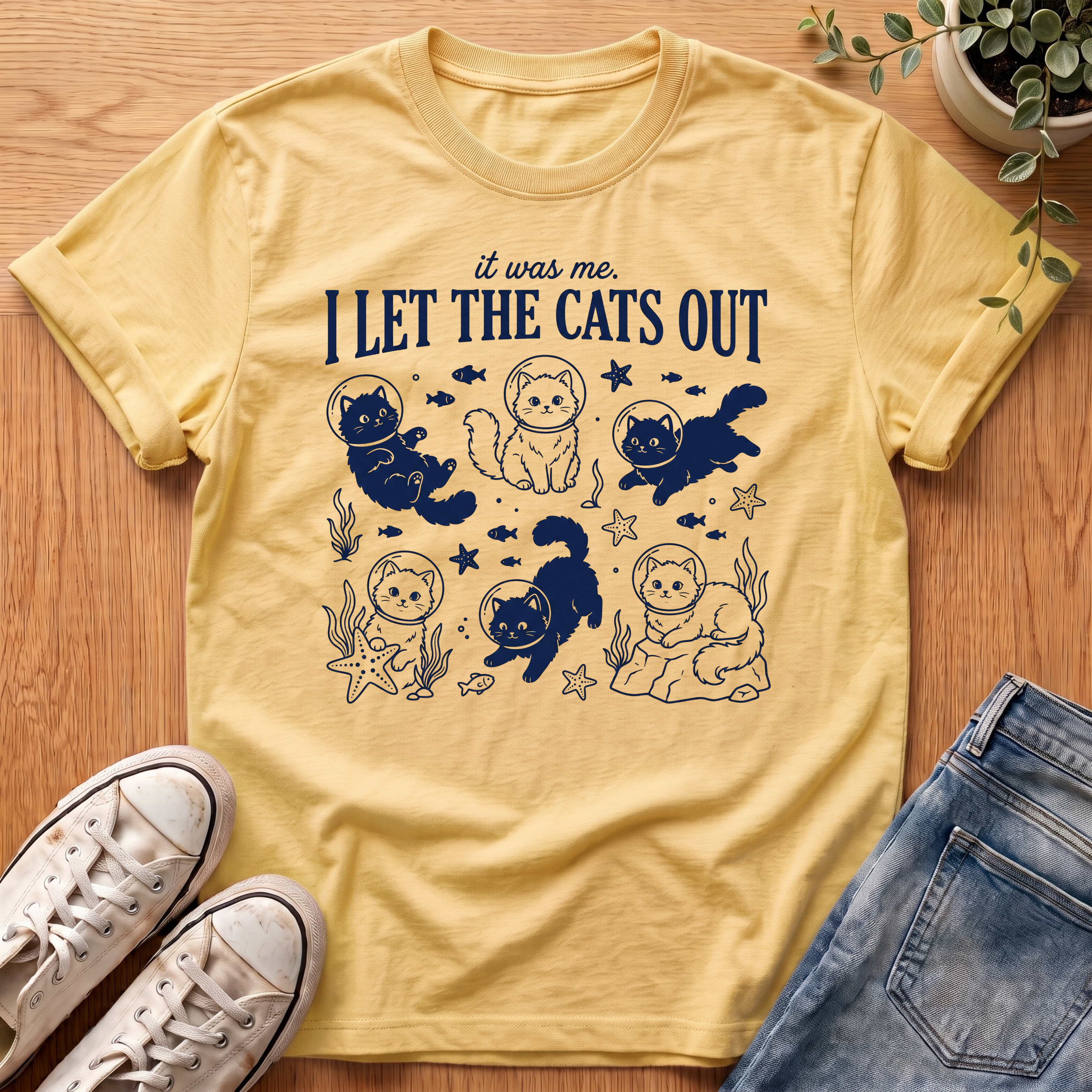 I Let The Cats Out T-Shirt