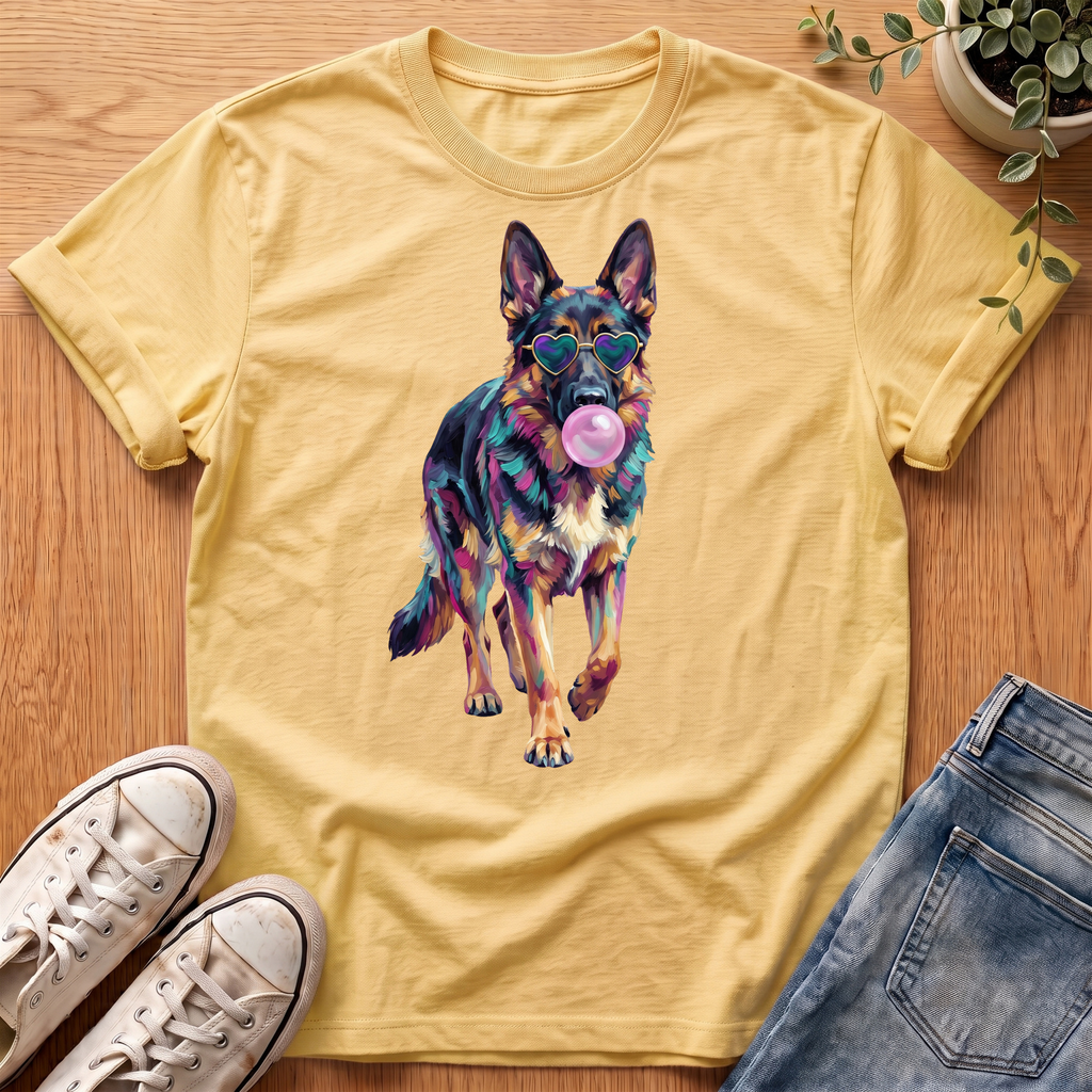 German Sheperd Bubblegum T-Shirt