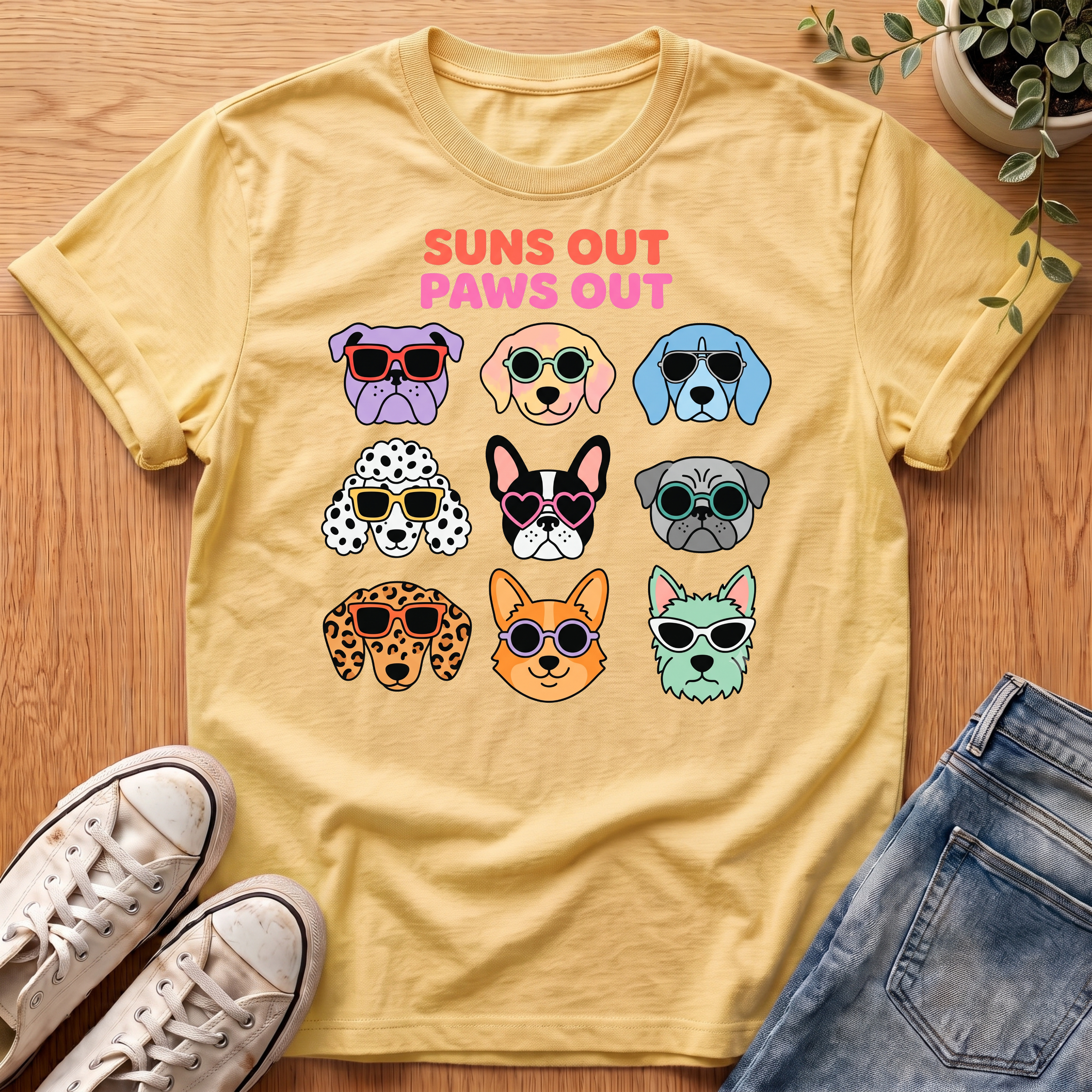 Suns Out Paws Out T-Shirt