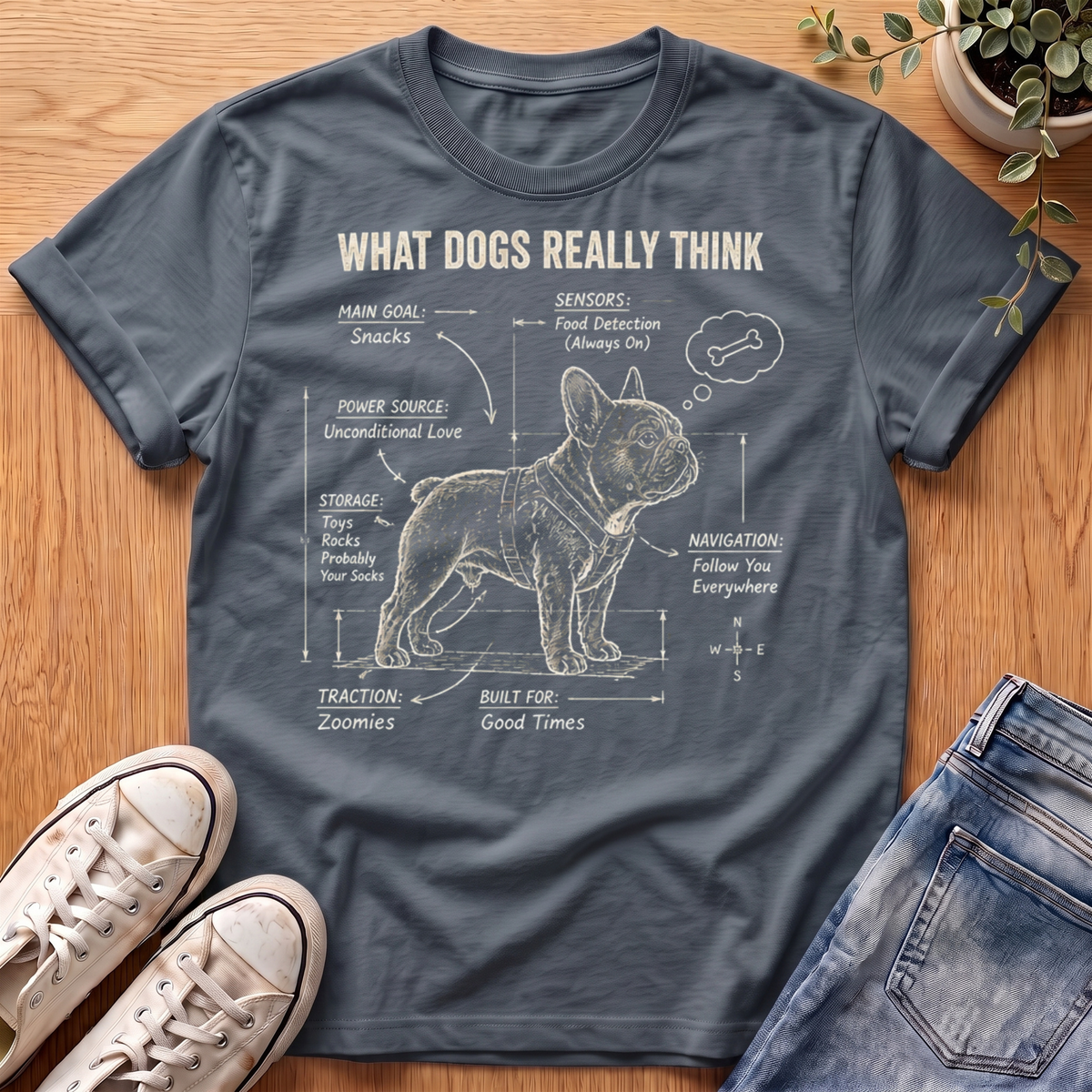 Frenchie What Dogs Really Think T-Shirt