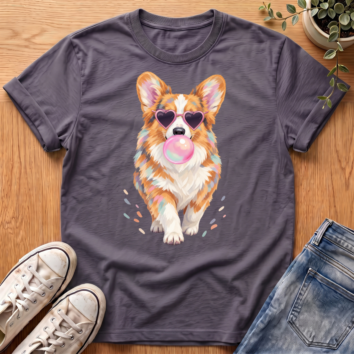 Corgi Bubblegum T-Shirt