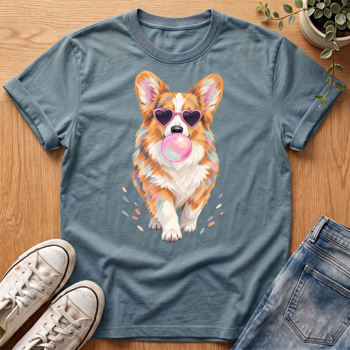 Corgi Bubblegum T-Shirt