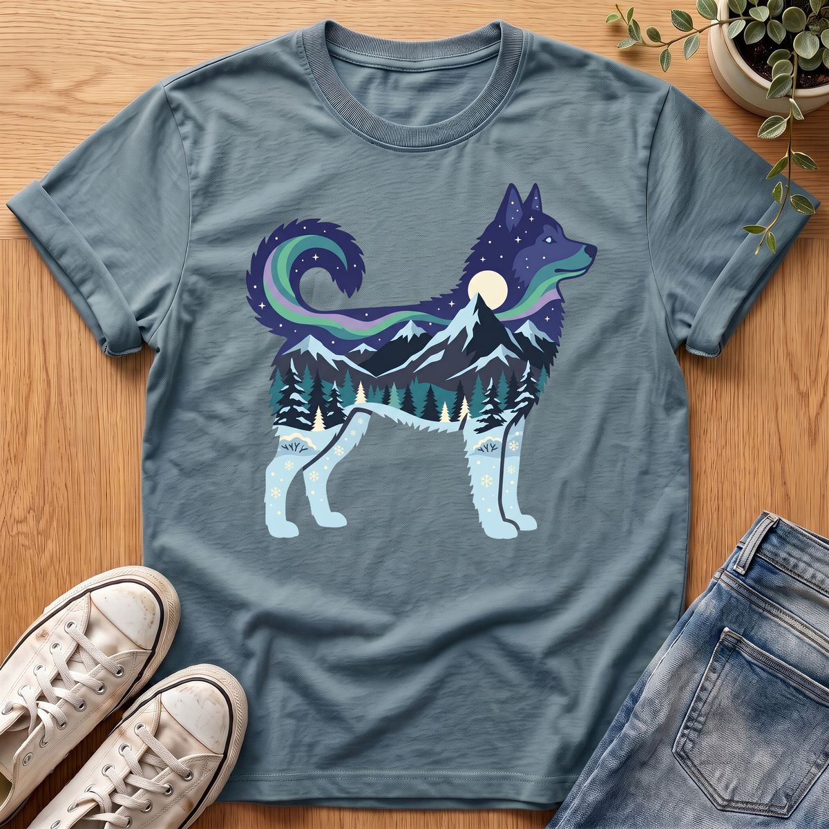 Husky Northern Lights T-Shirt