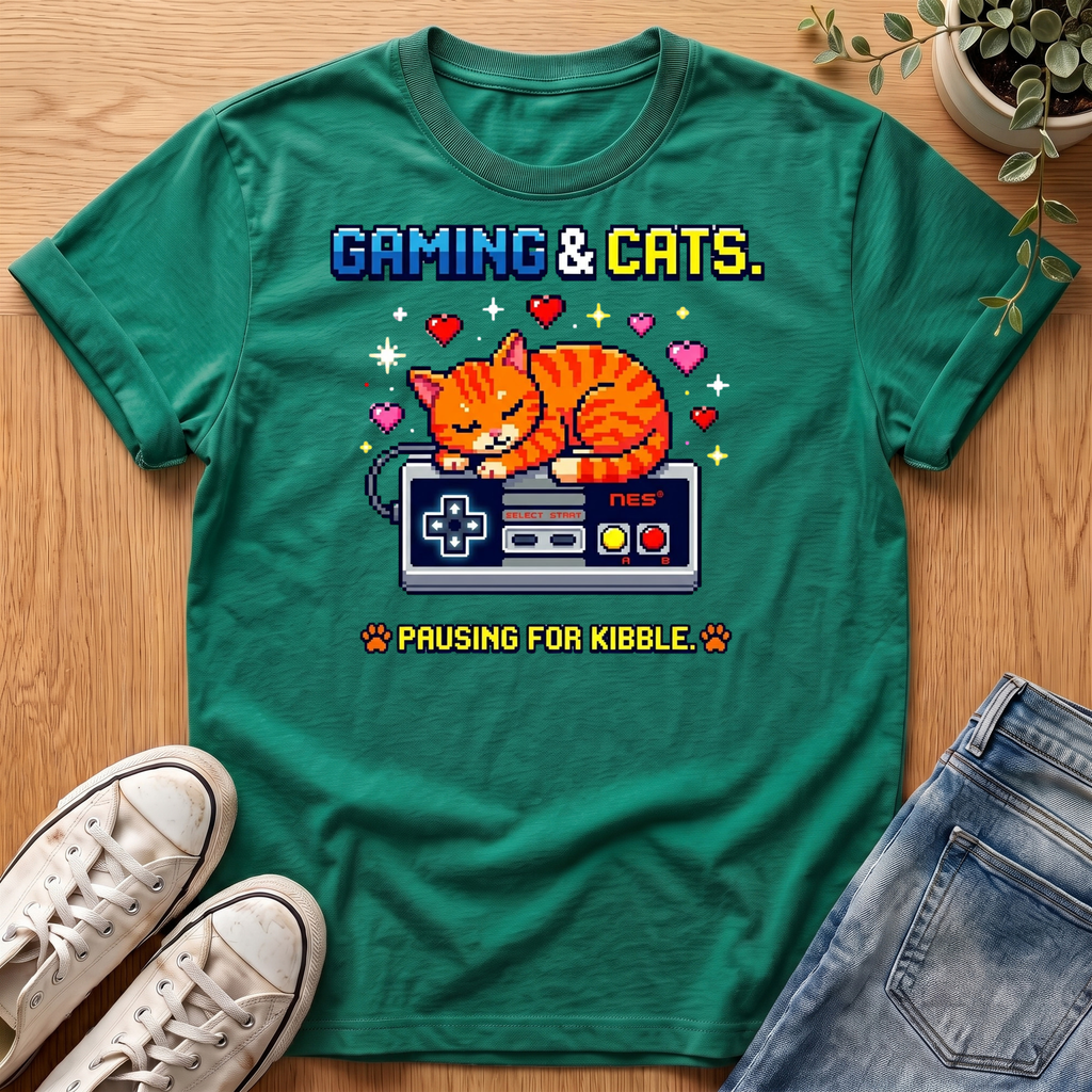 Gaming & Cats T-Shirt