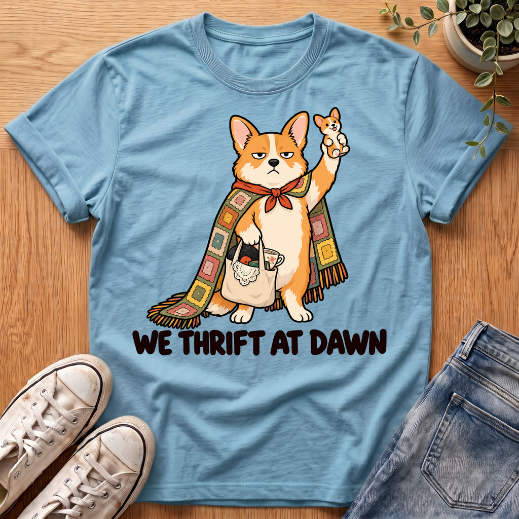 Corgi Thrift Adventure T-Shirt