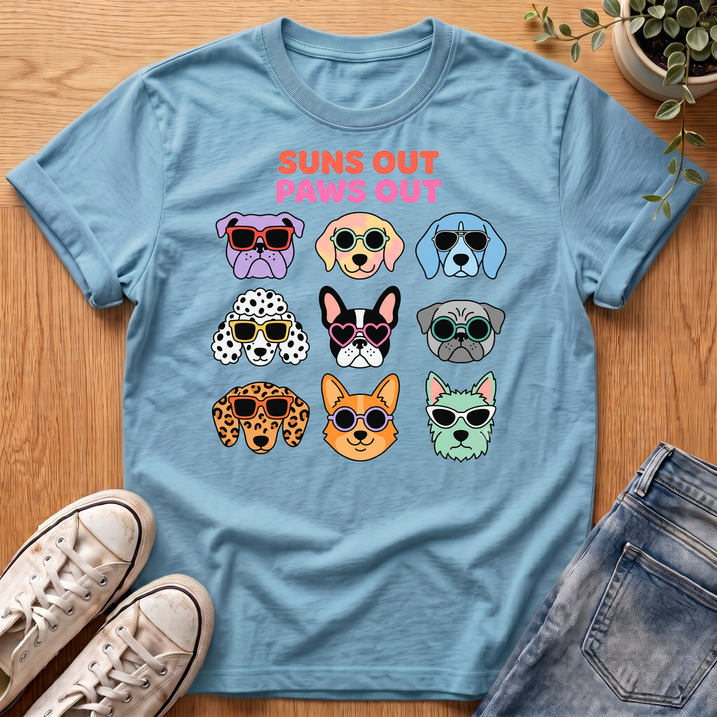 Suns Out Paws Out T-Shirt