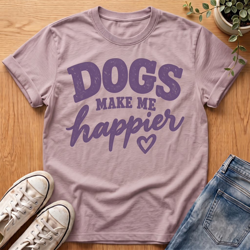 Dogs Make Me Happier T-Shirt