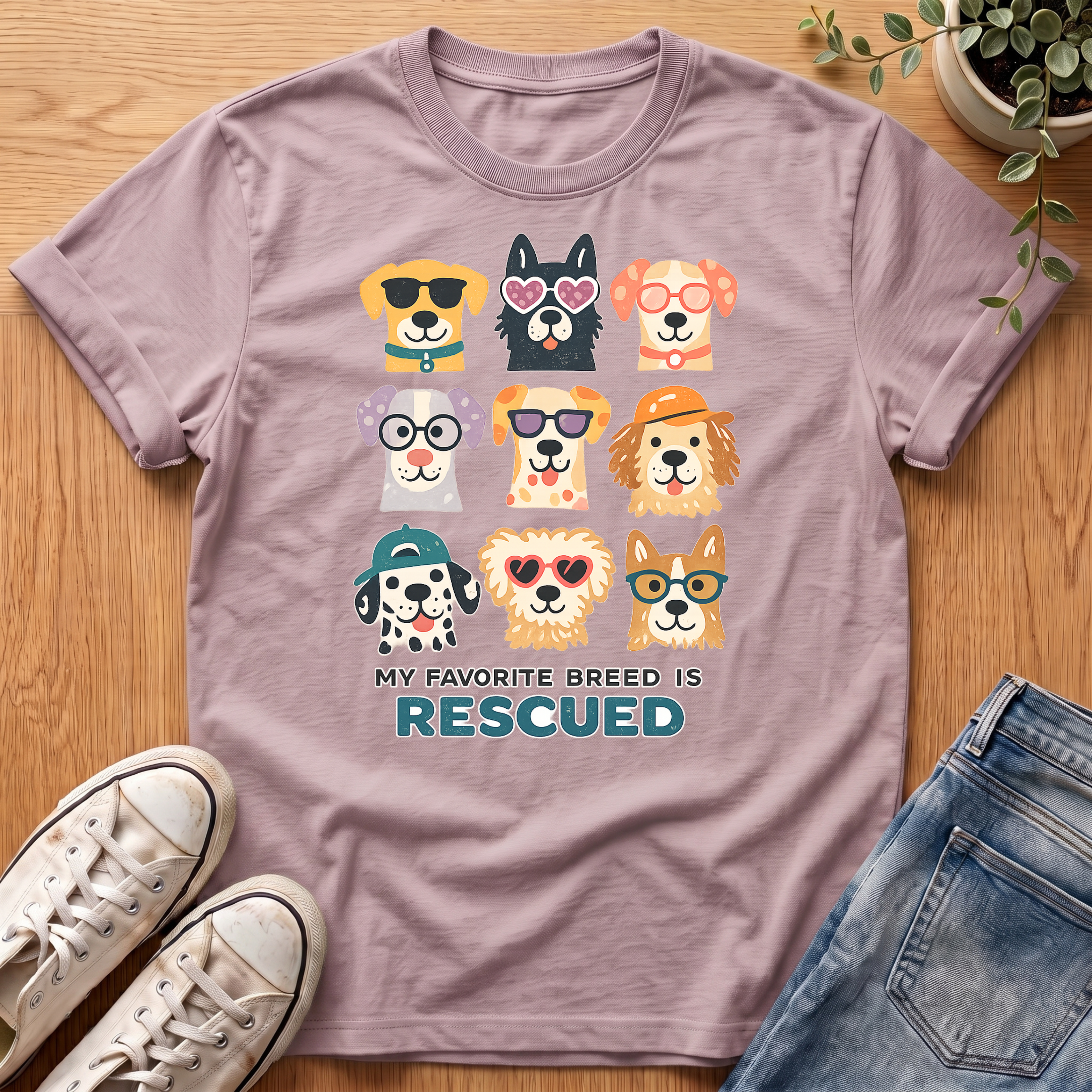 My Favorite Breed Is Rescued T-Shirt