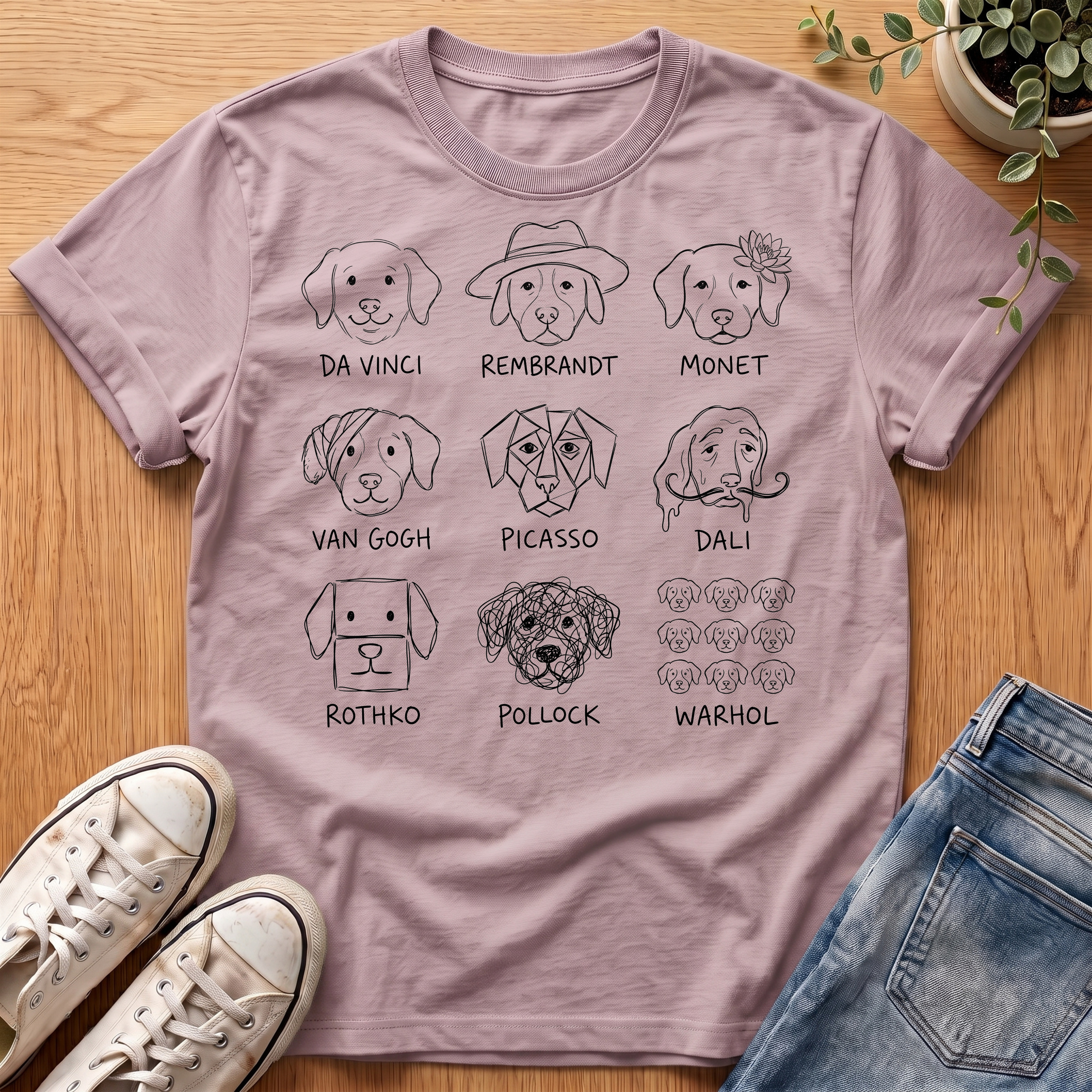 Dogs Of Art History T-Shirt