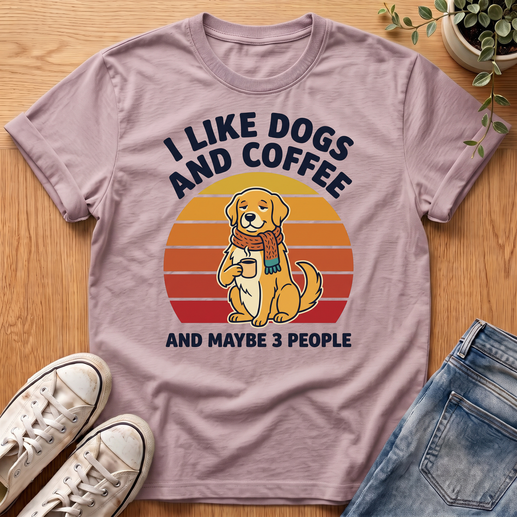 I Like Dogs And Coffee T-Shirt