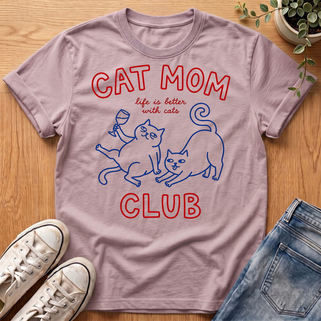 Cat Mom Club T-Shirt