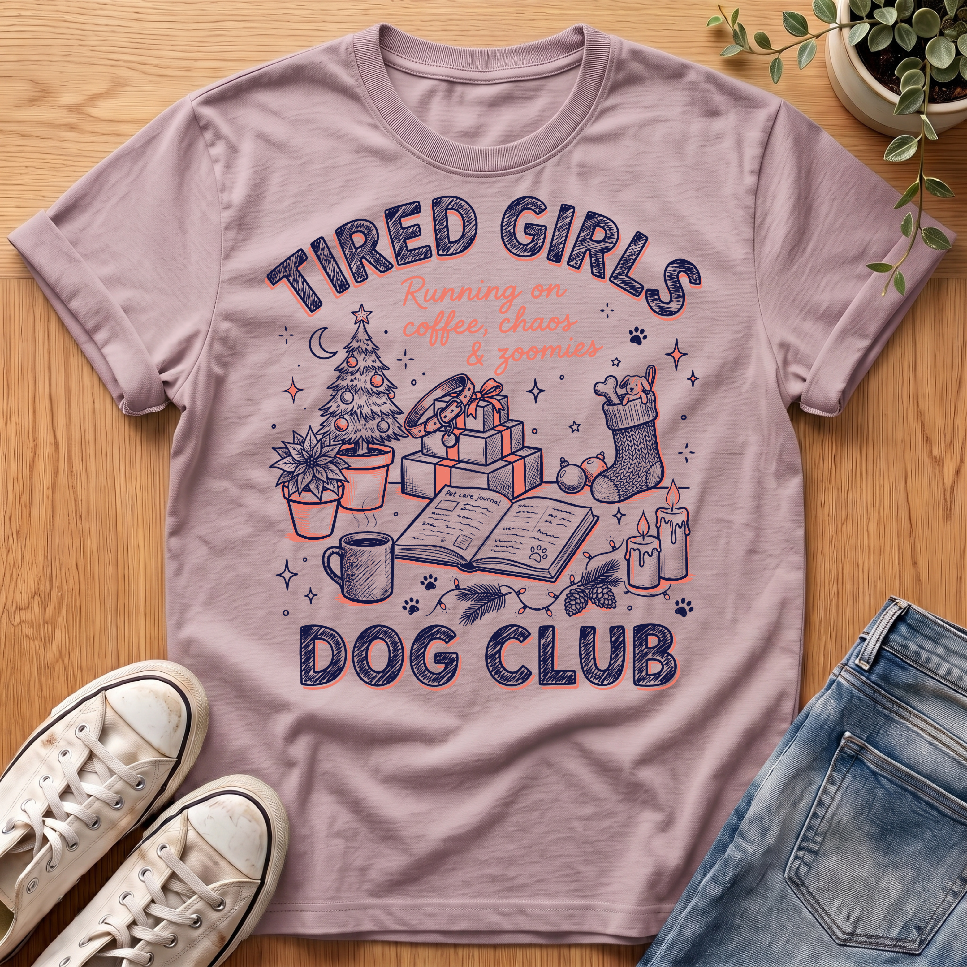Tired Girls Holiday Collection T-Shirt