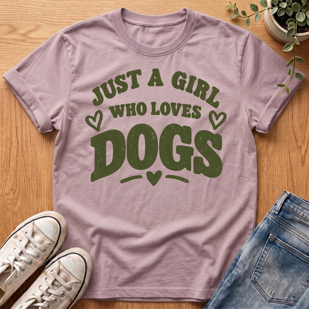 Just A Girl Who Loves Dogs T-Shirt