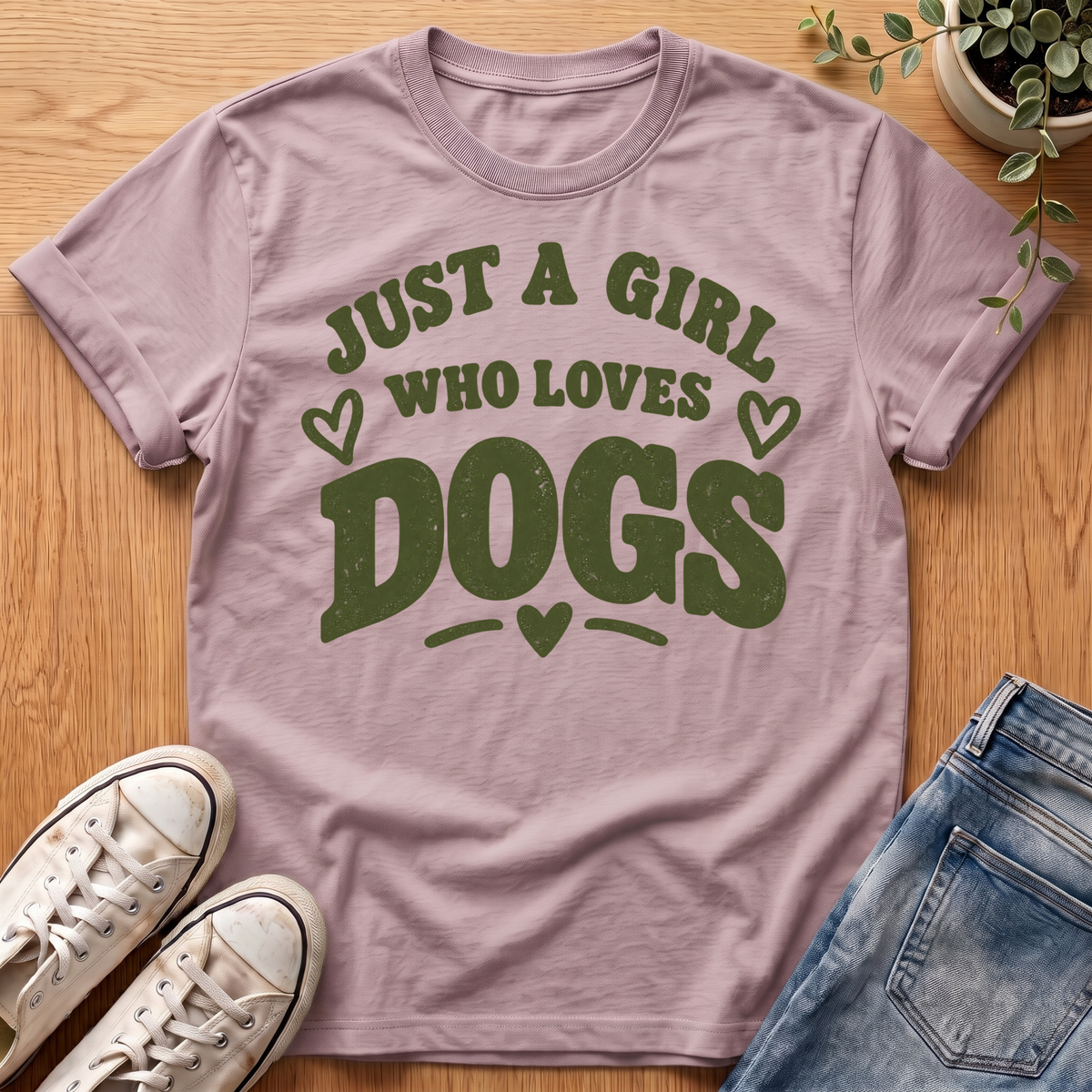 Just A Girl Who Loves Dogs T-Shirt