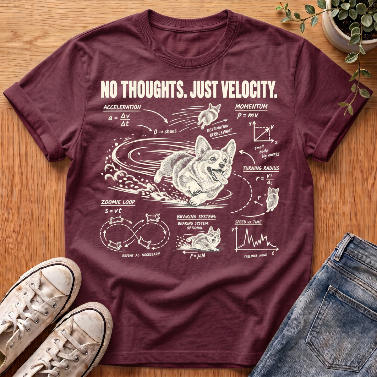 No Thoughts Just Velocity T-Shirt