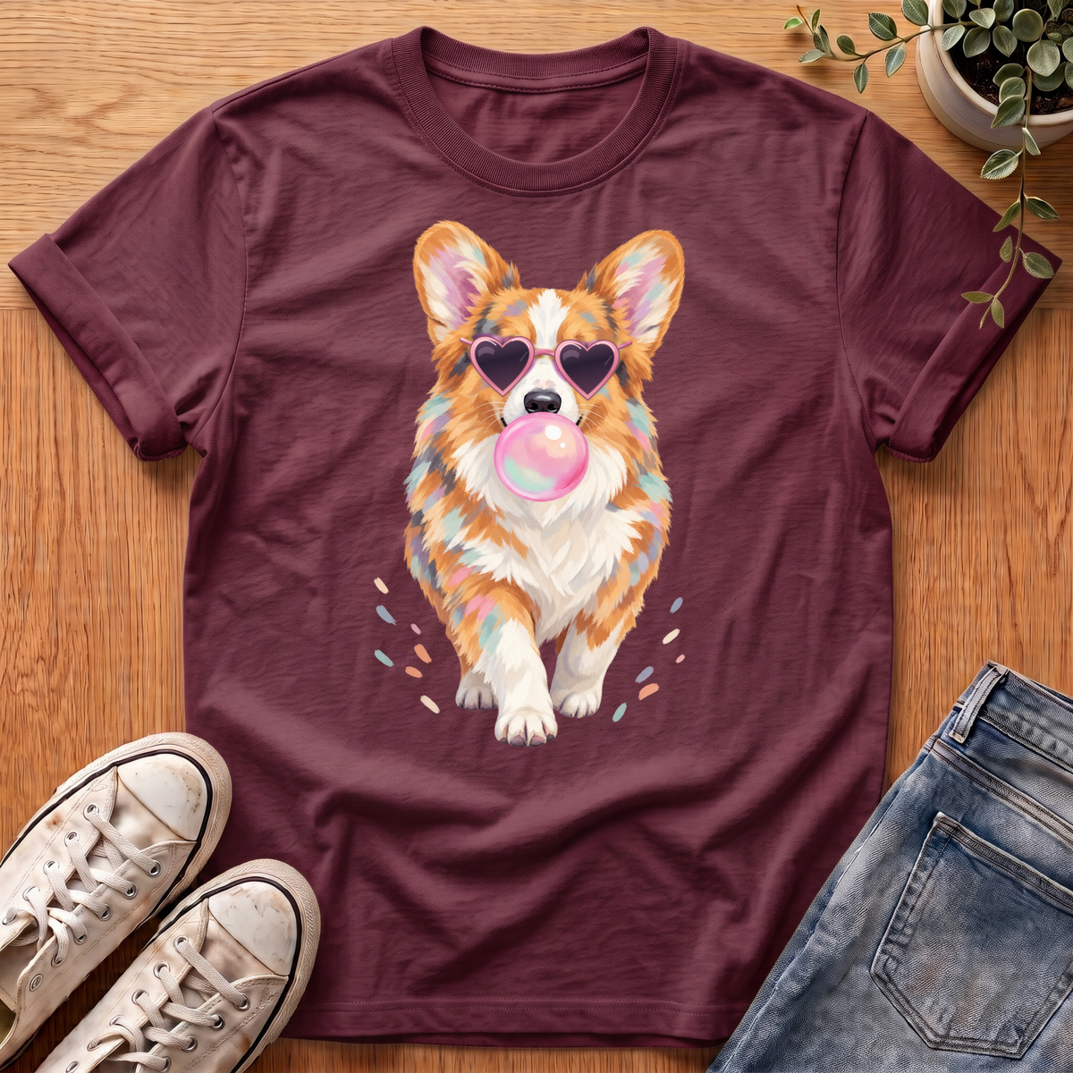 Corgi Bubblegum T-Shirt