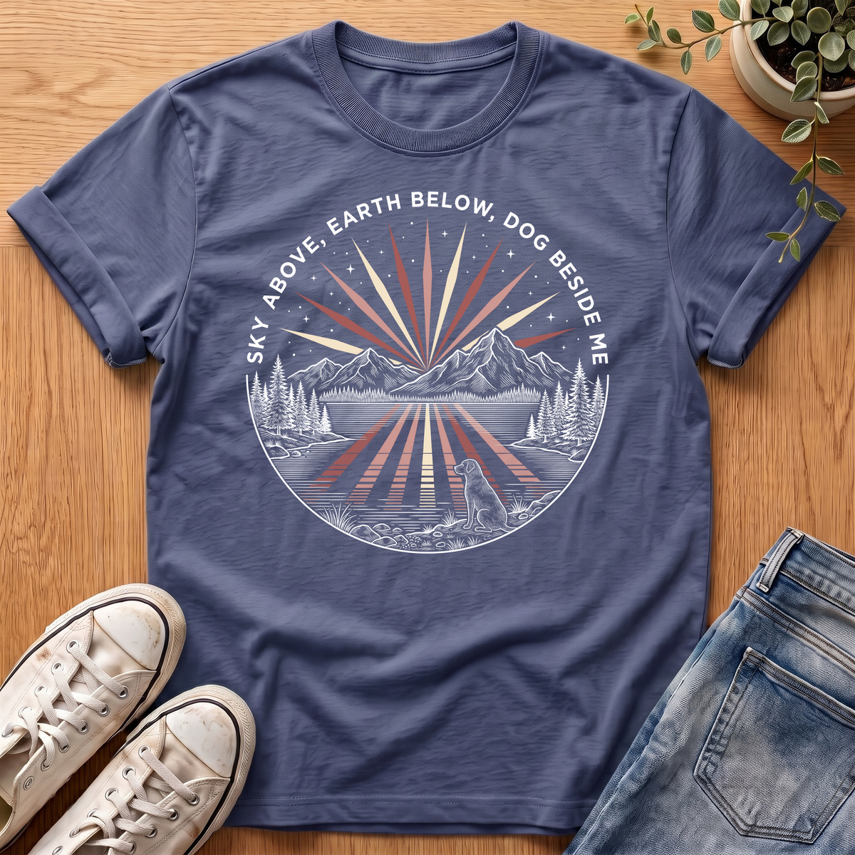Dog Beside Me T-Shirt