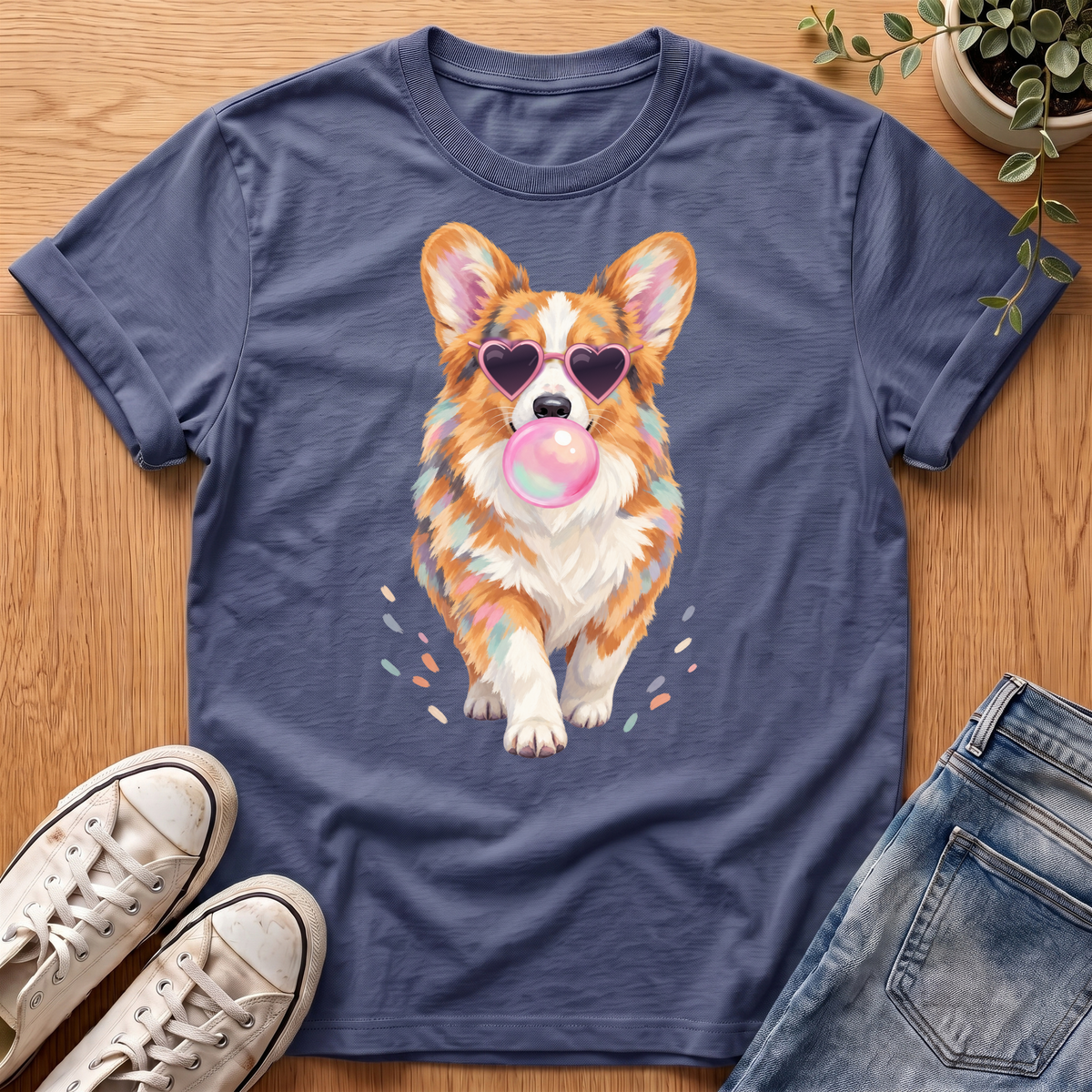 Corgi Bubblegum T-Shirt
