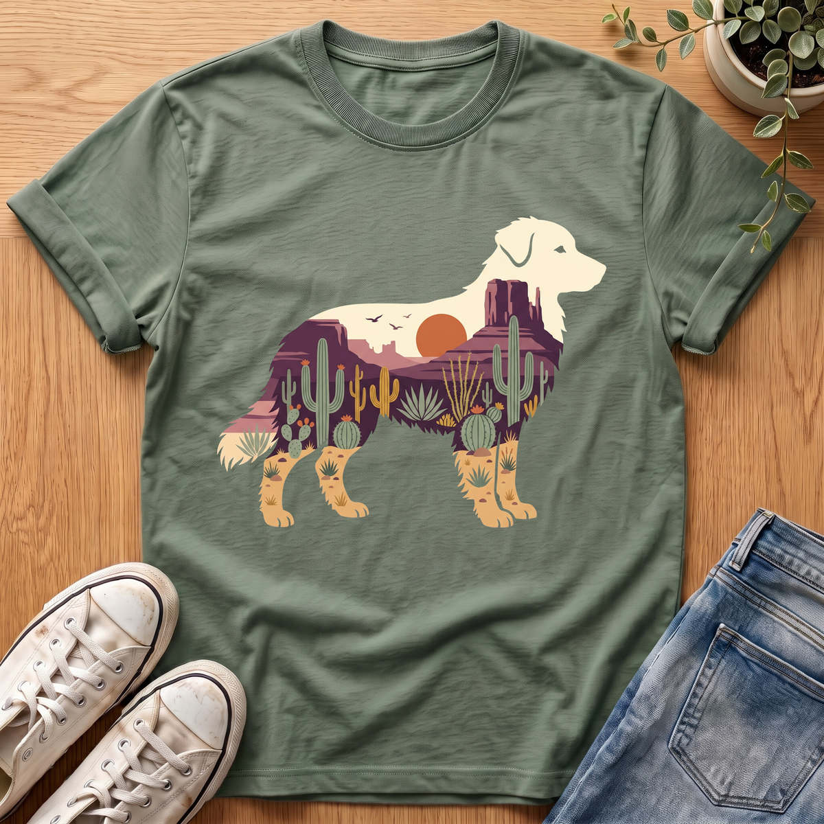 Australian Shepherd Desert T-Shirt